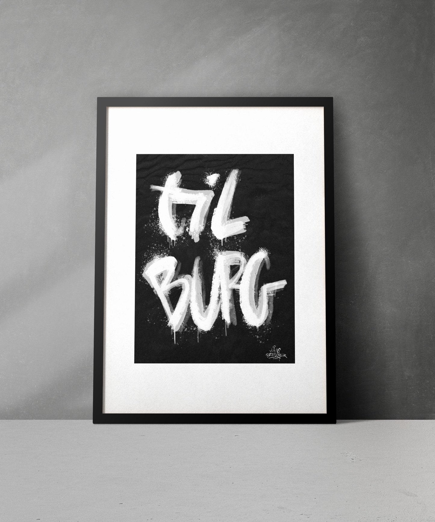 KopiKalligrafie Poster Tilburg - Hans Breuker
