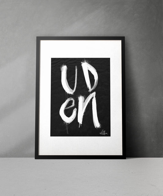 Kalligrafie Poster Uden - Hans Breuker