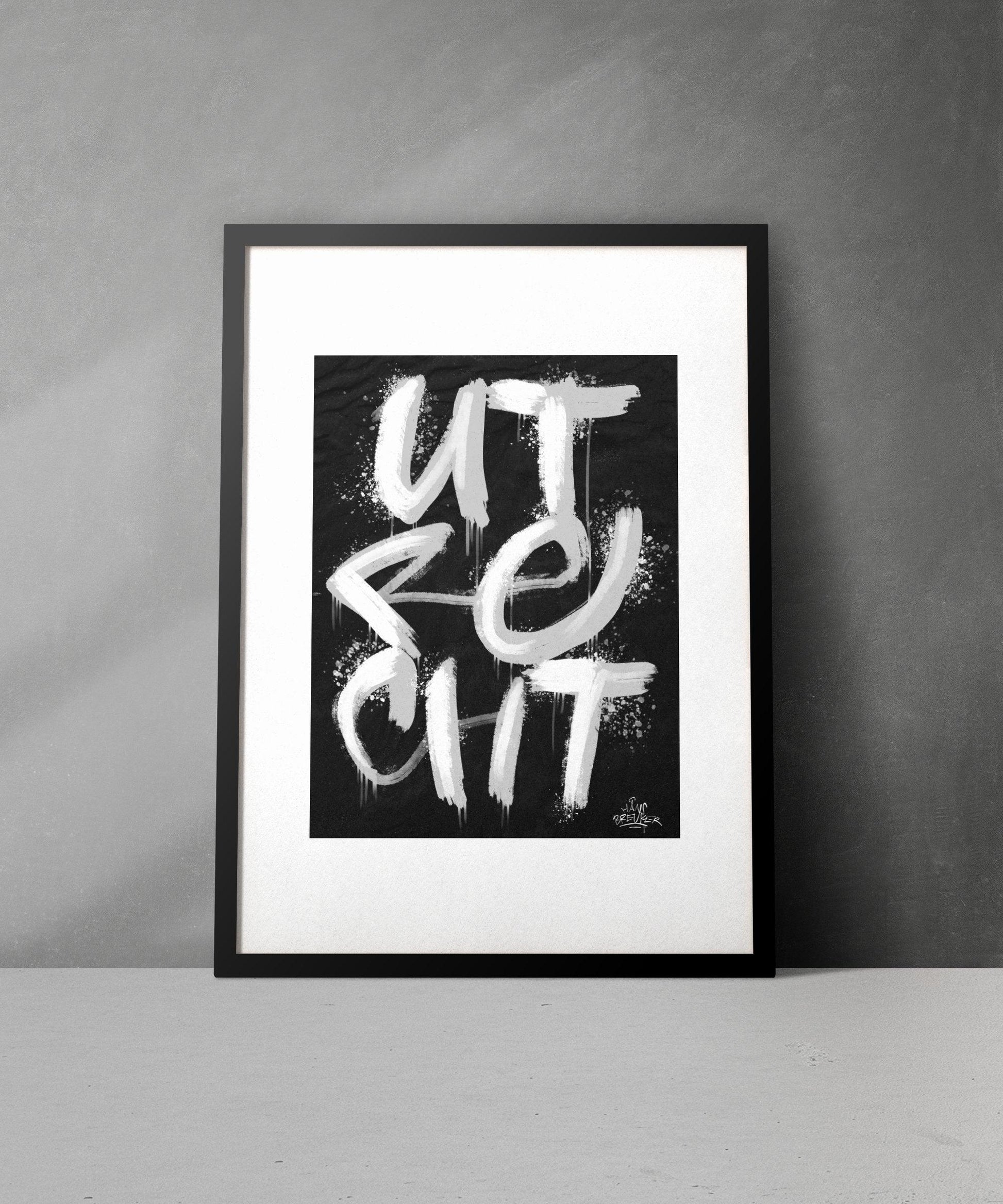 Kalligrafie Poster Utrecht - Hans Breuker