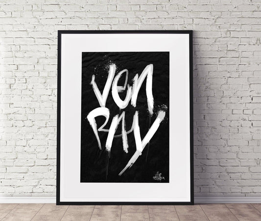 Kalligrafie Poster Venray - Hans Breuker