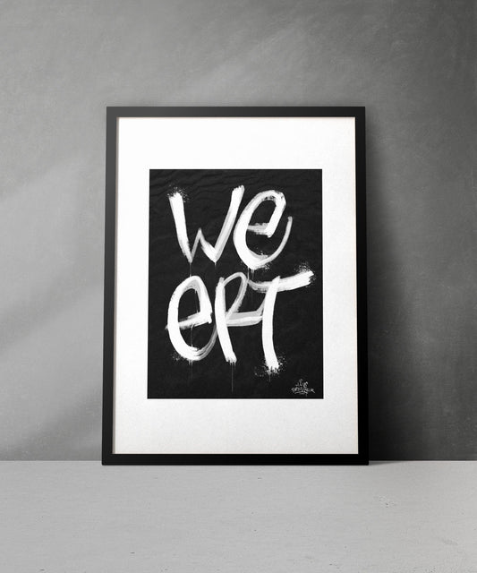 Kalligrafie Poster Weert - Hans Breuker
