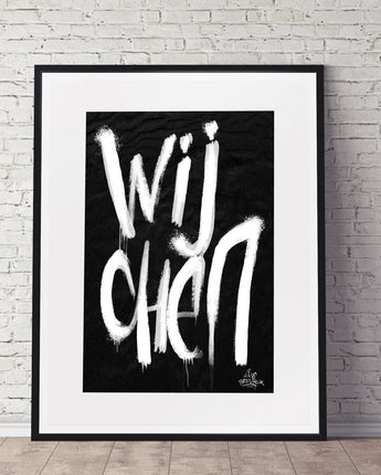 Kalligrafie Poster Wijchen - Hans Breuker