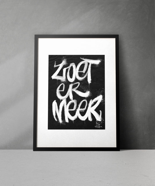 Kalligrafie Poster Zoetermeer - Hans Breuker