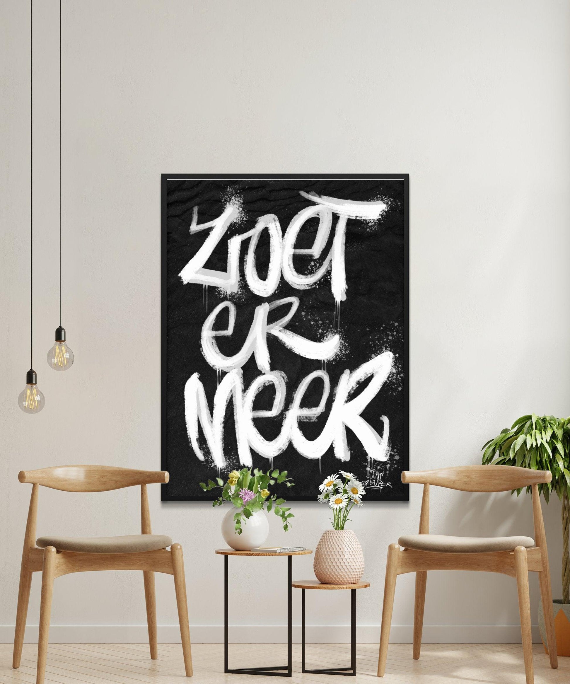 Kalligrafie Poster Zoetermeer - Hans Breuker