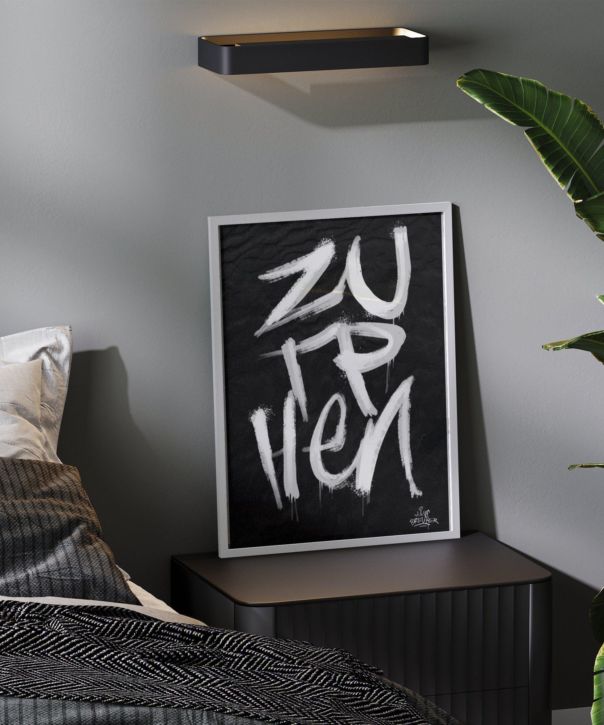 Kalligrafie Poster Zutphen - Hans Breuker