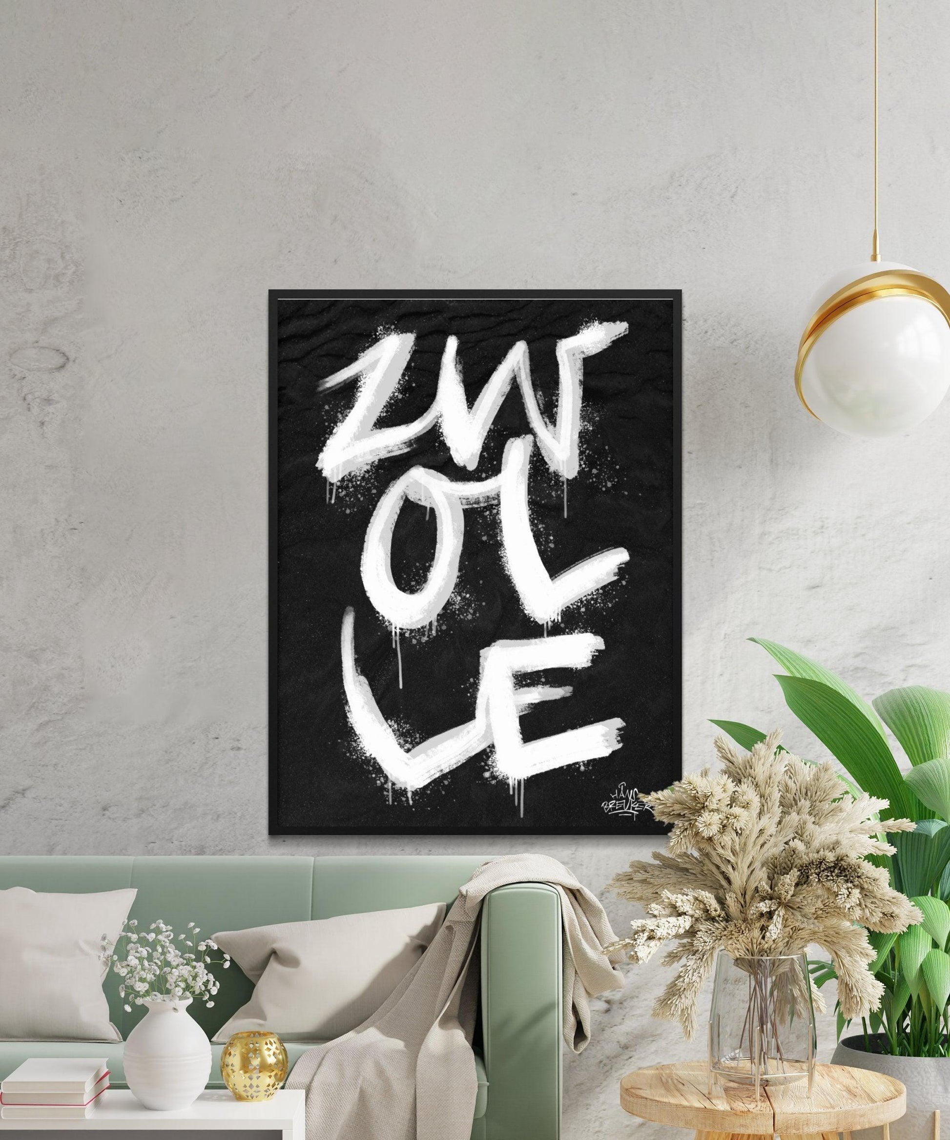 Kalligrafie Poster Zwolle - Hans Breuker