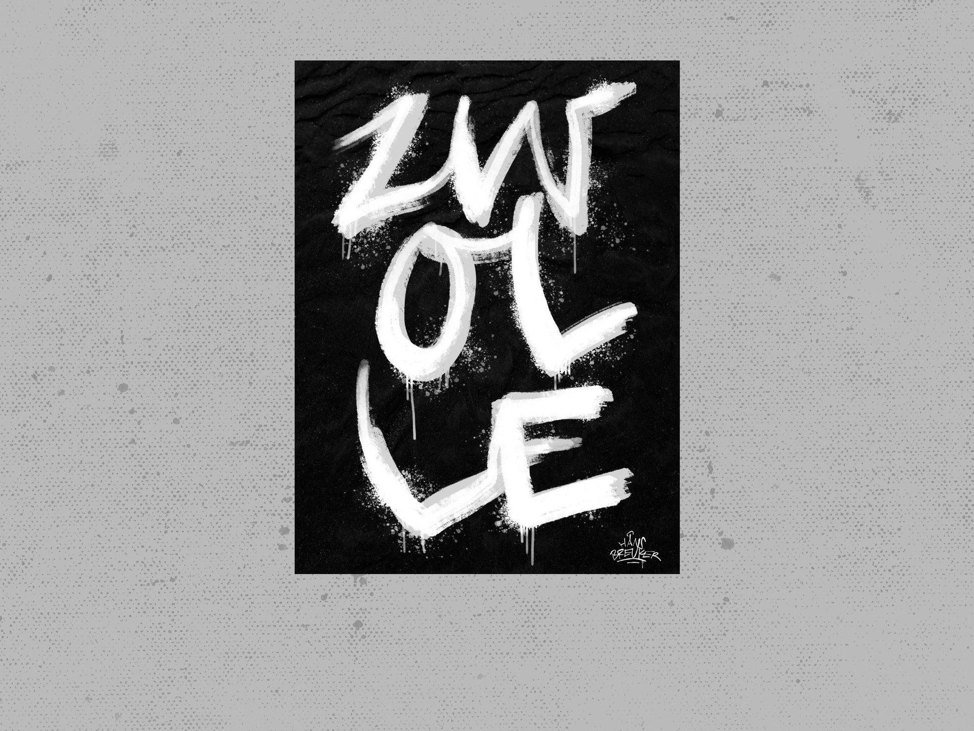 Kalligrafie Poster Zwolle - Hans Breuker