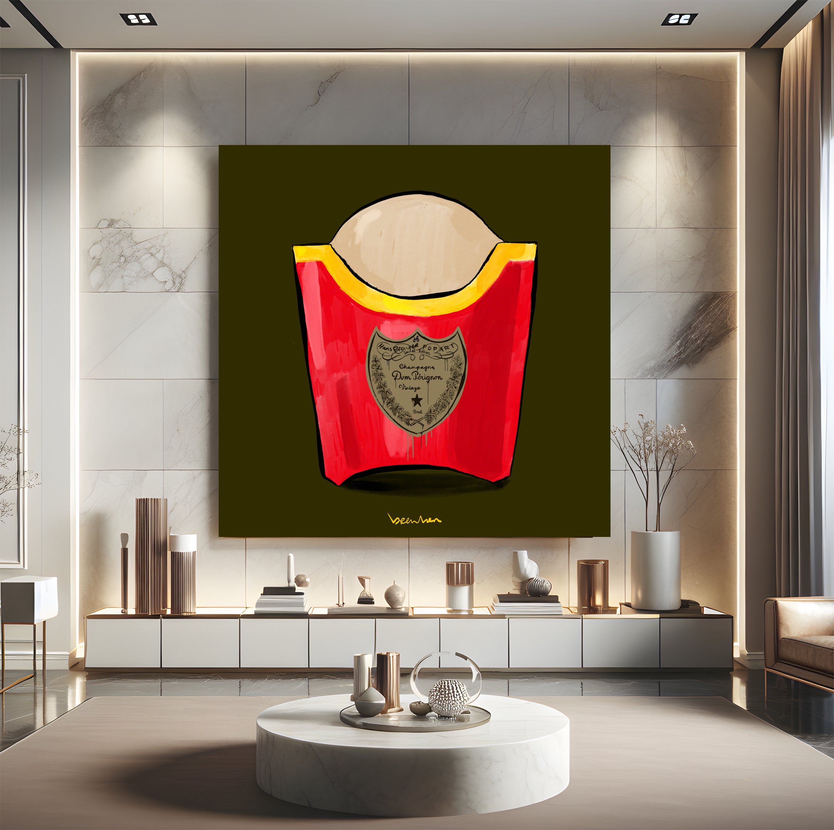 Dom fast fries. Limited edition artpiece