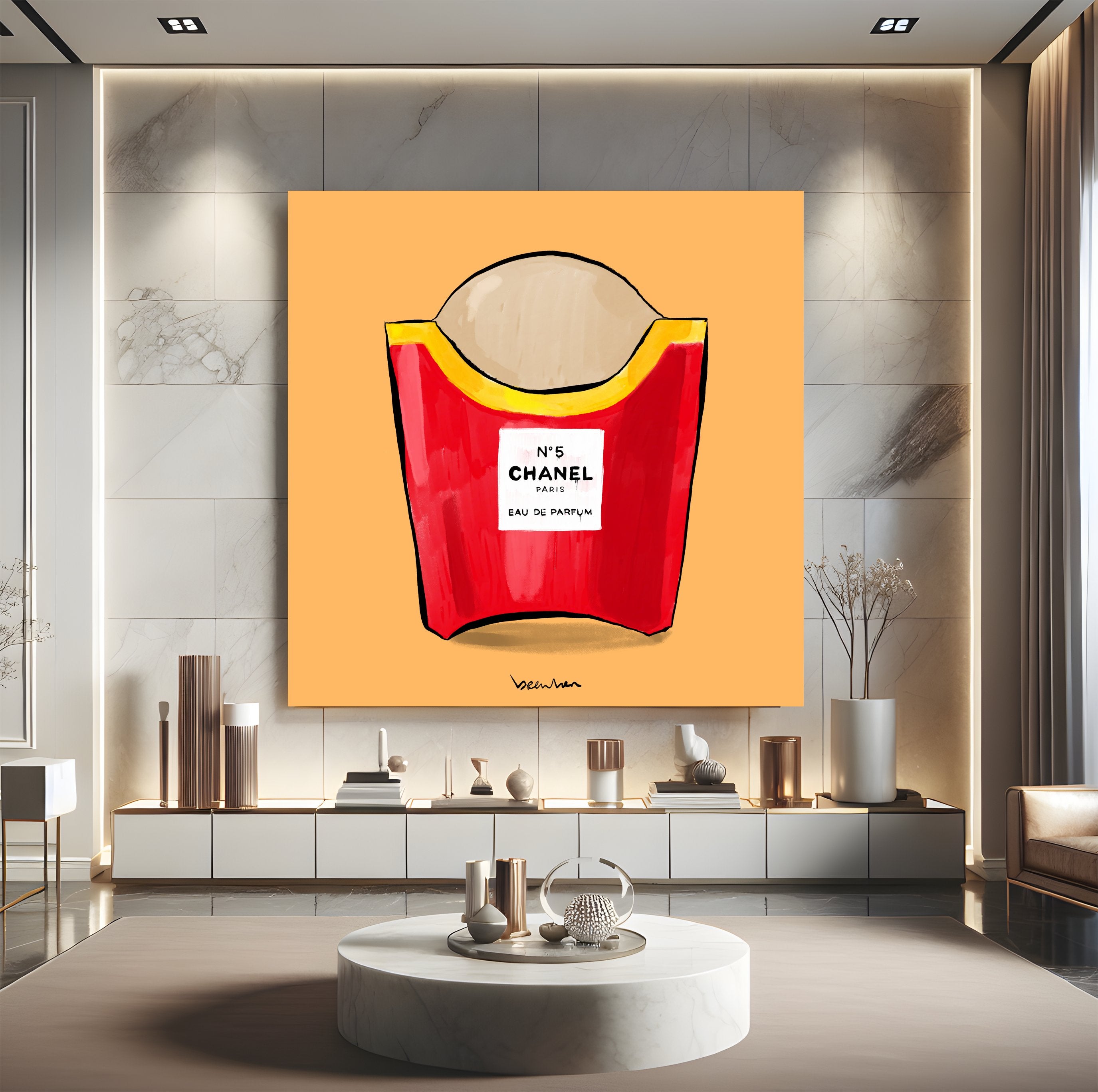 No 5 fast fries. Limited edition artpiece