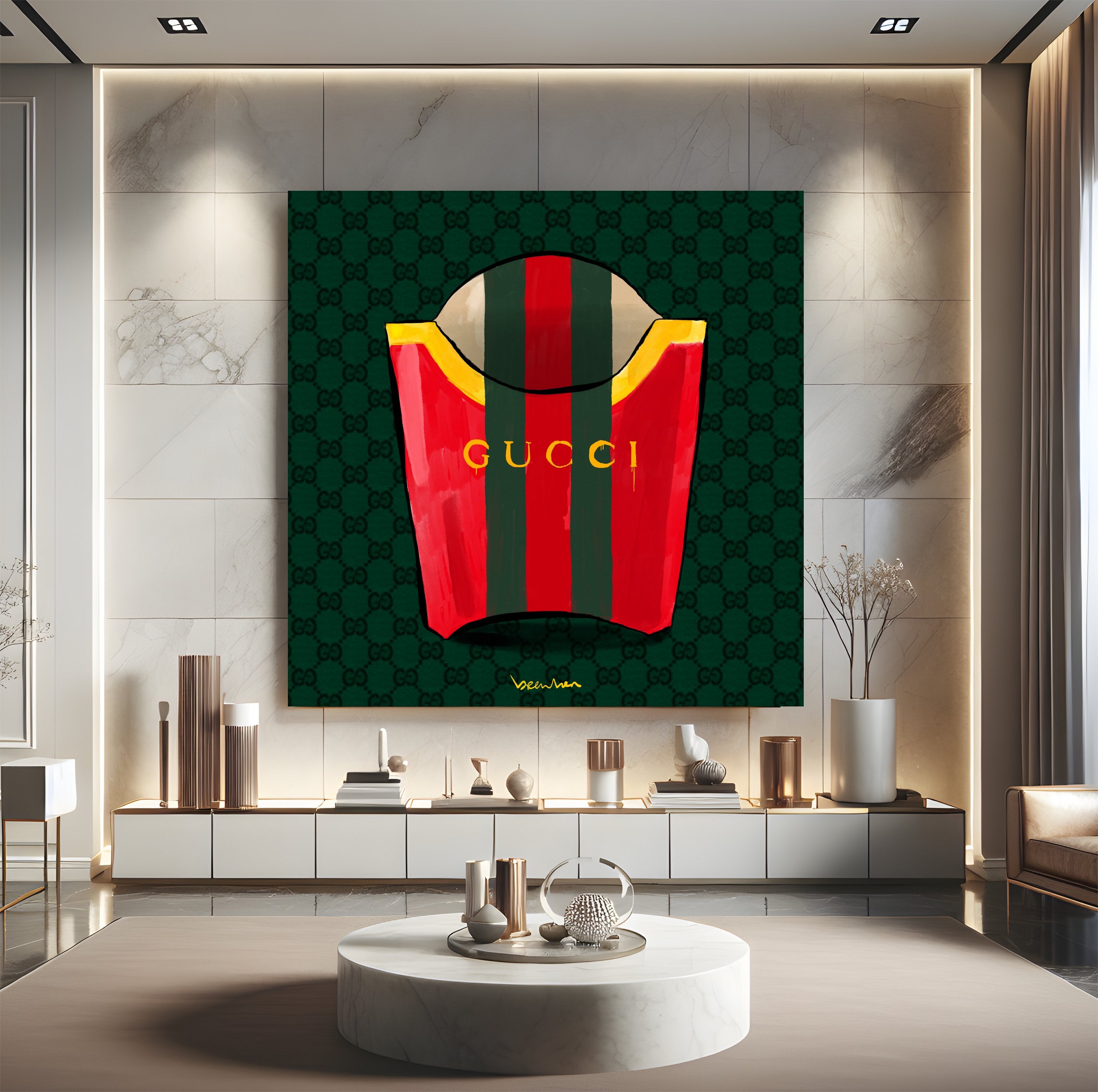 Gucci fast fries. Limited edition artpiece