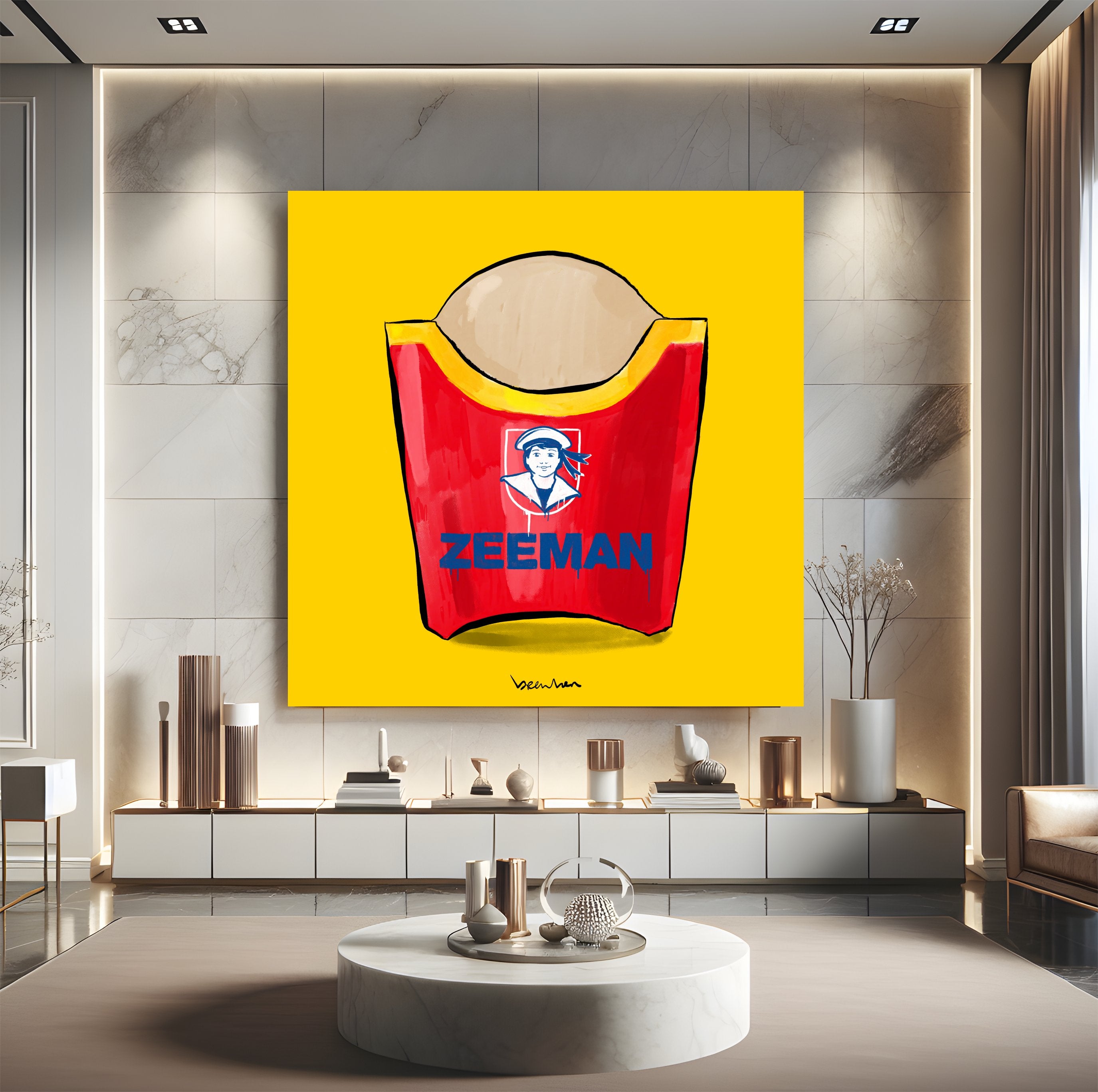 Zeeman fast fries. Limited edition artpiece