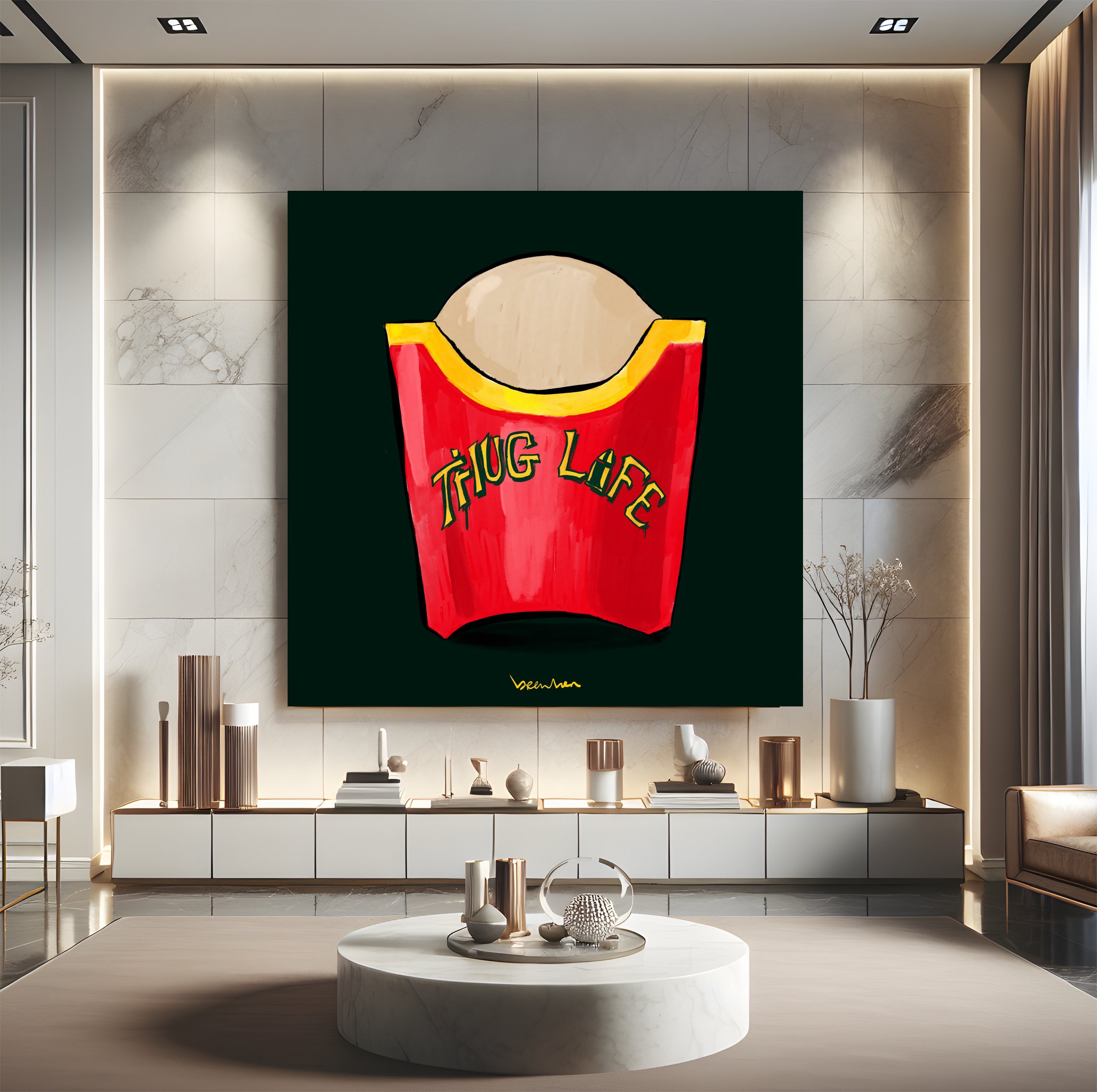 Thug Life fast life. Limited edition artpiece