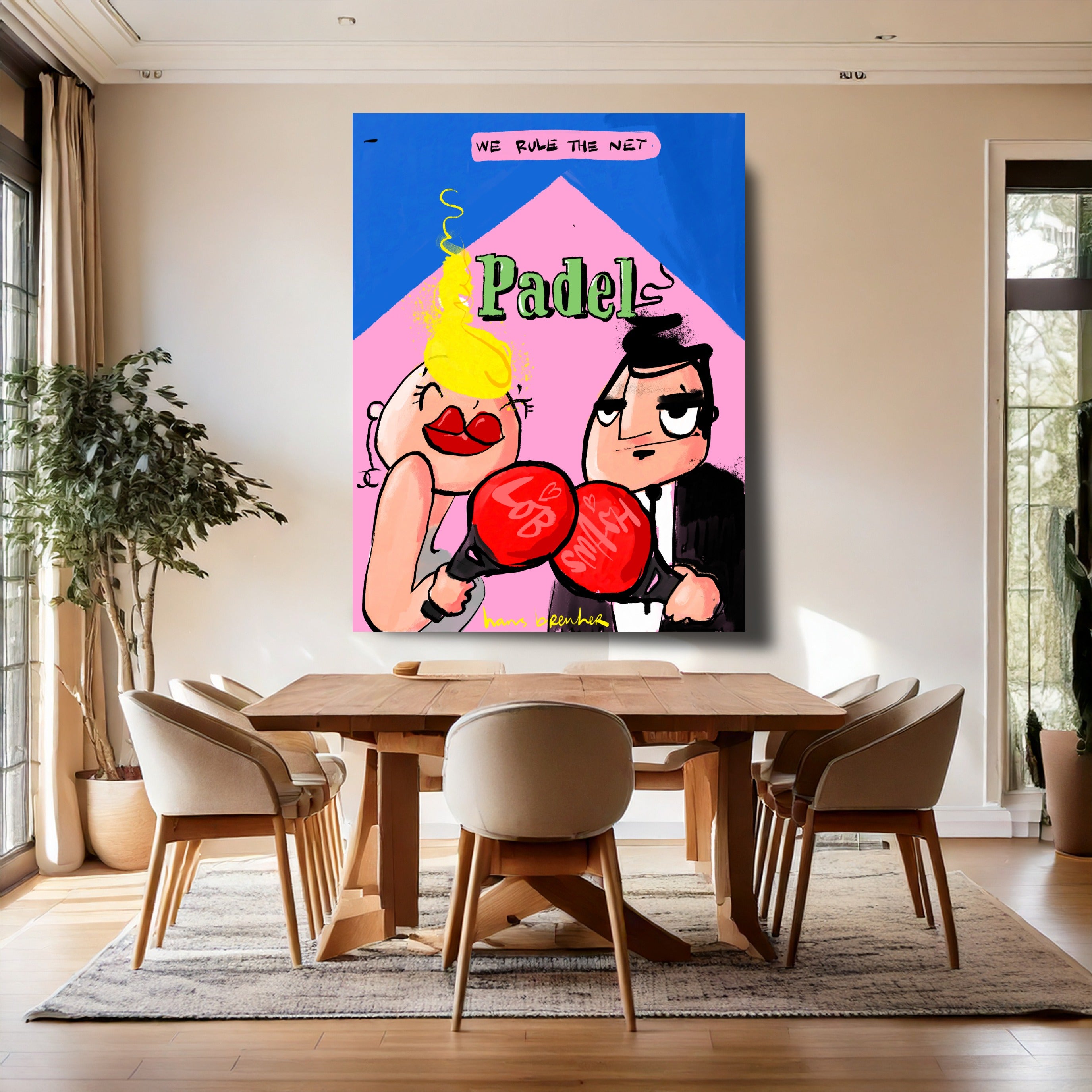 We rule the net. Padel art