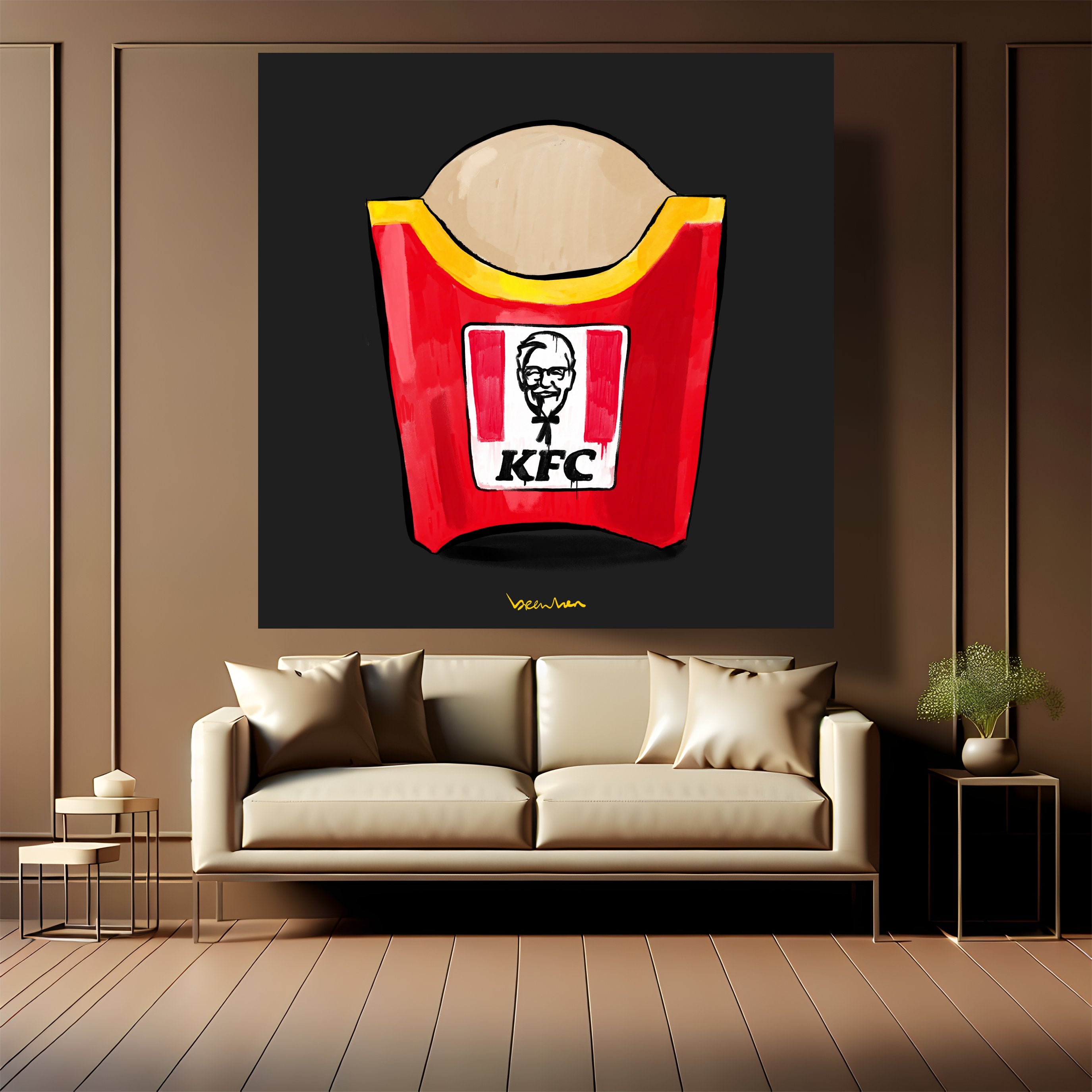Kentucky fast fries. Limited edition artpiece