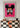Pinkmickey verf op karton 50 x 70 cm.