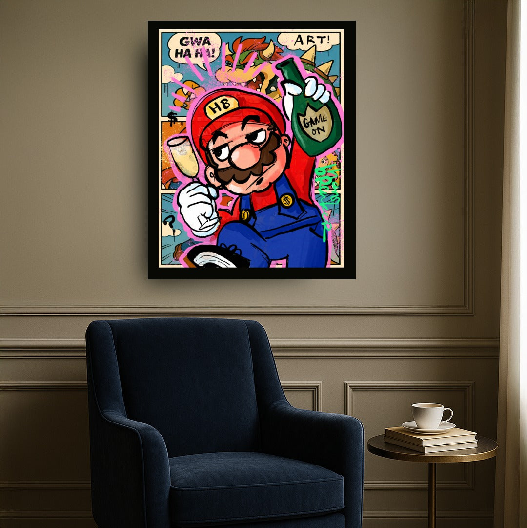 Game on plopper Mario