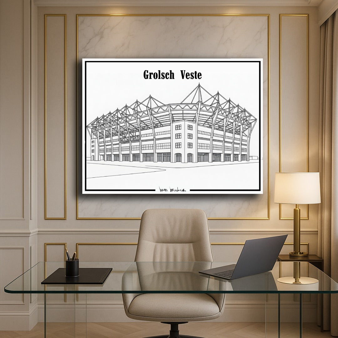 Grolsch Veste Strichzeichnung 