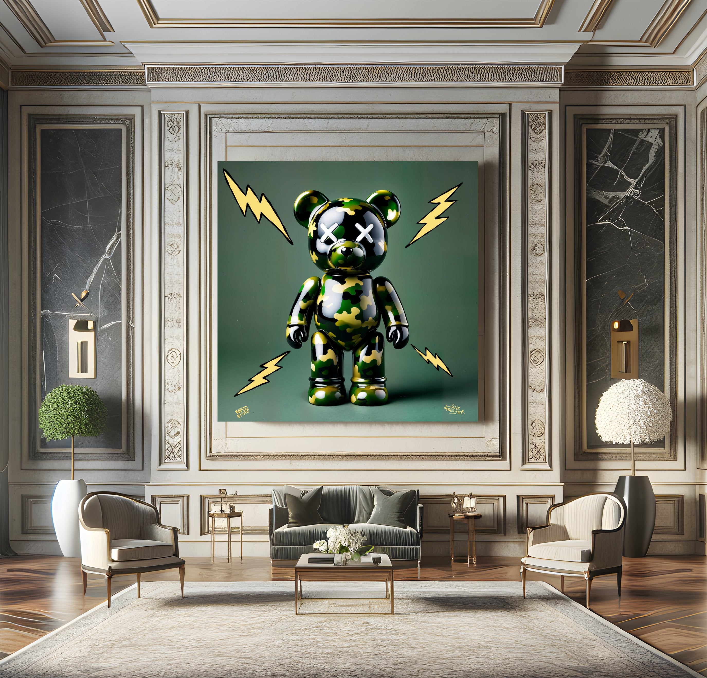 Camo bear 01. Bored bears.