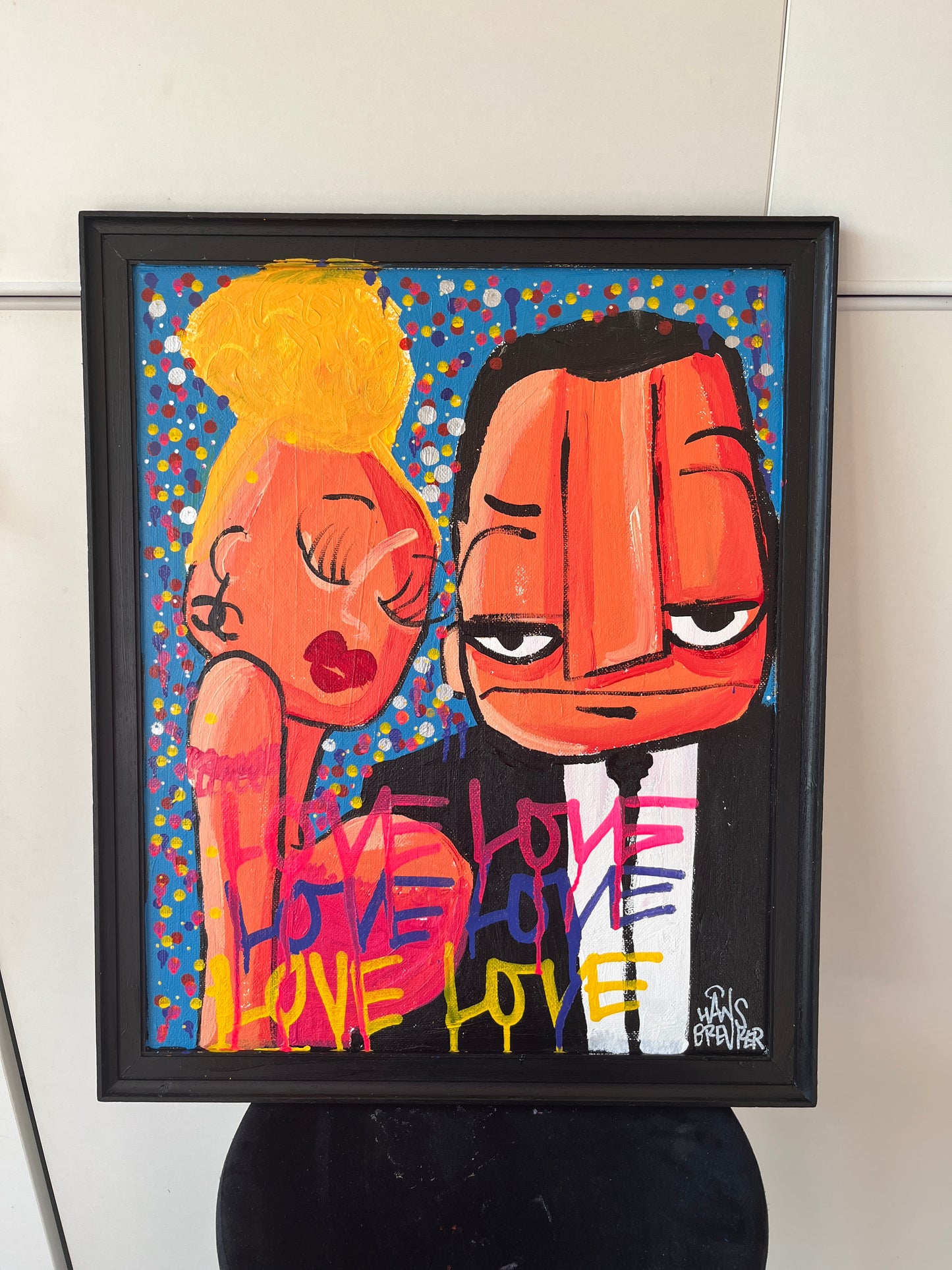 Bonny & Clyde love love love 58 x 48 cm
