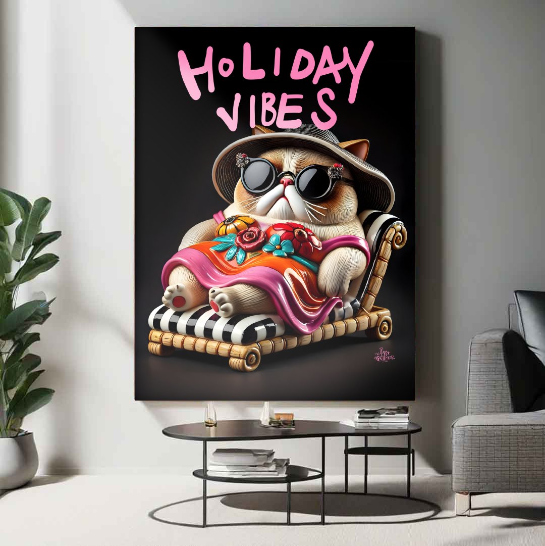 Holiday Vibes. Pop cat
