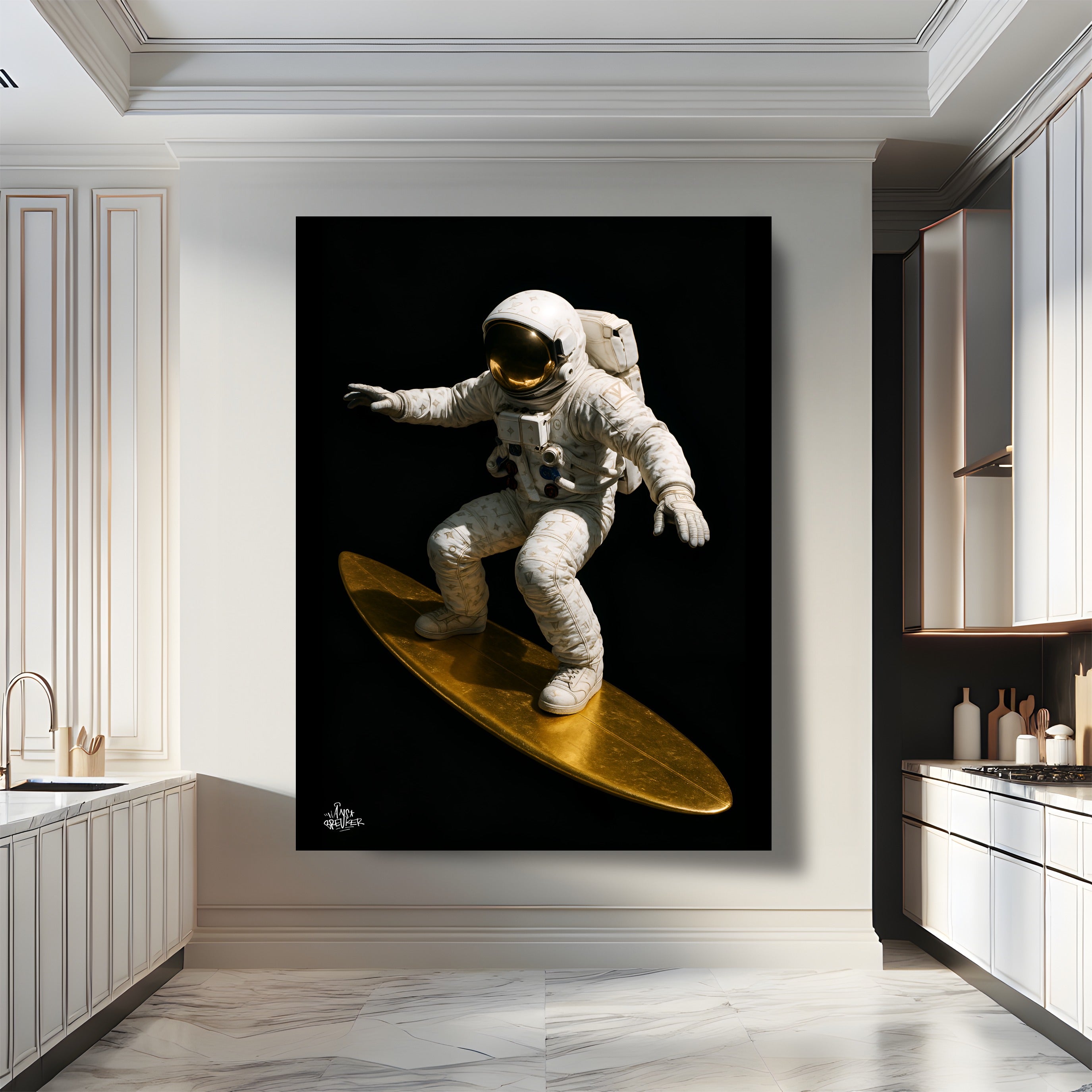 Golden surfer