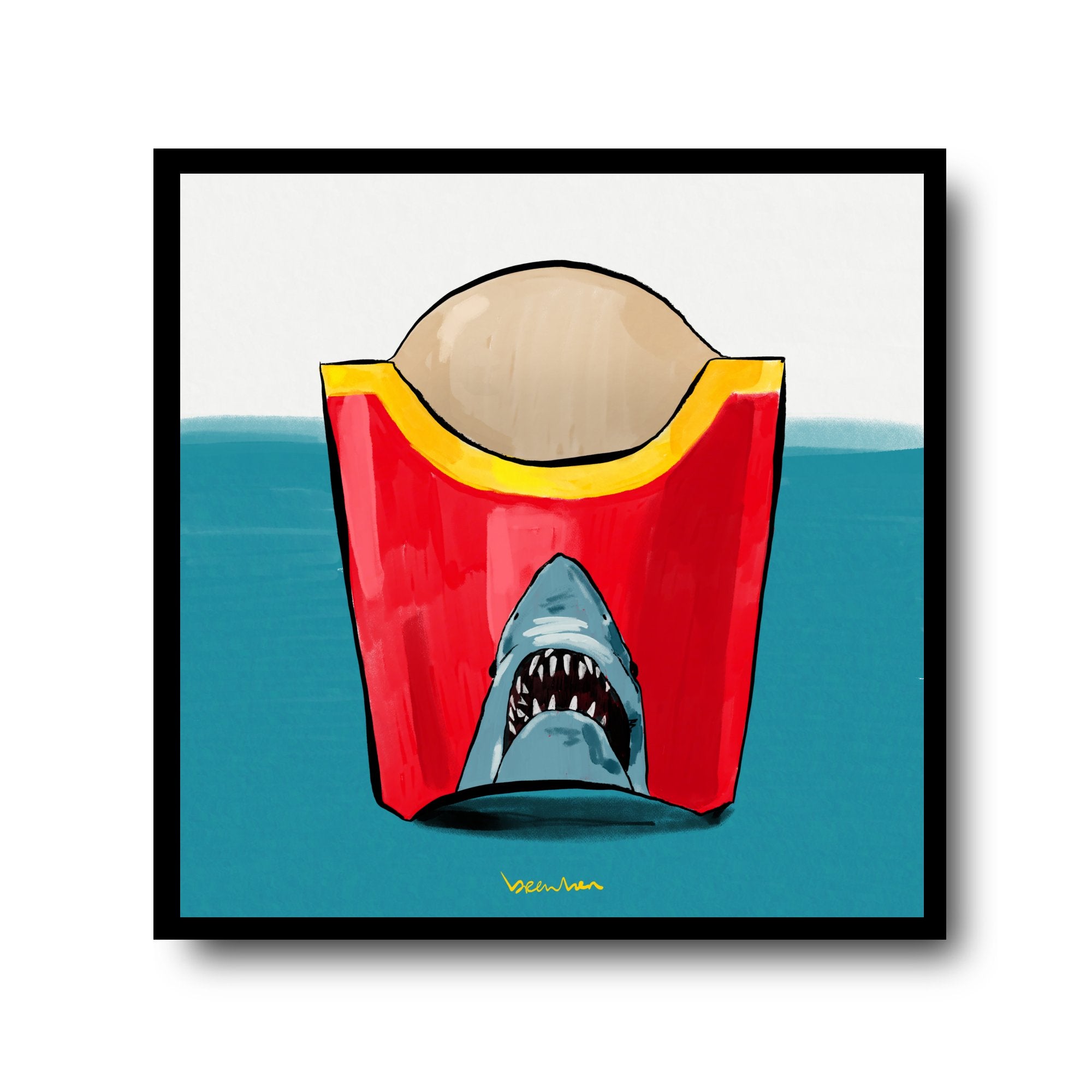 Jaws fast fries. Limited edition artpiece
