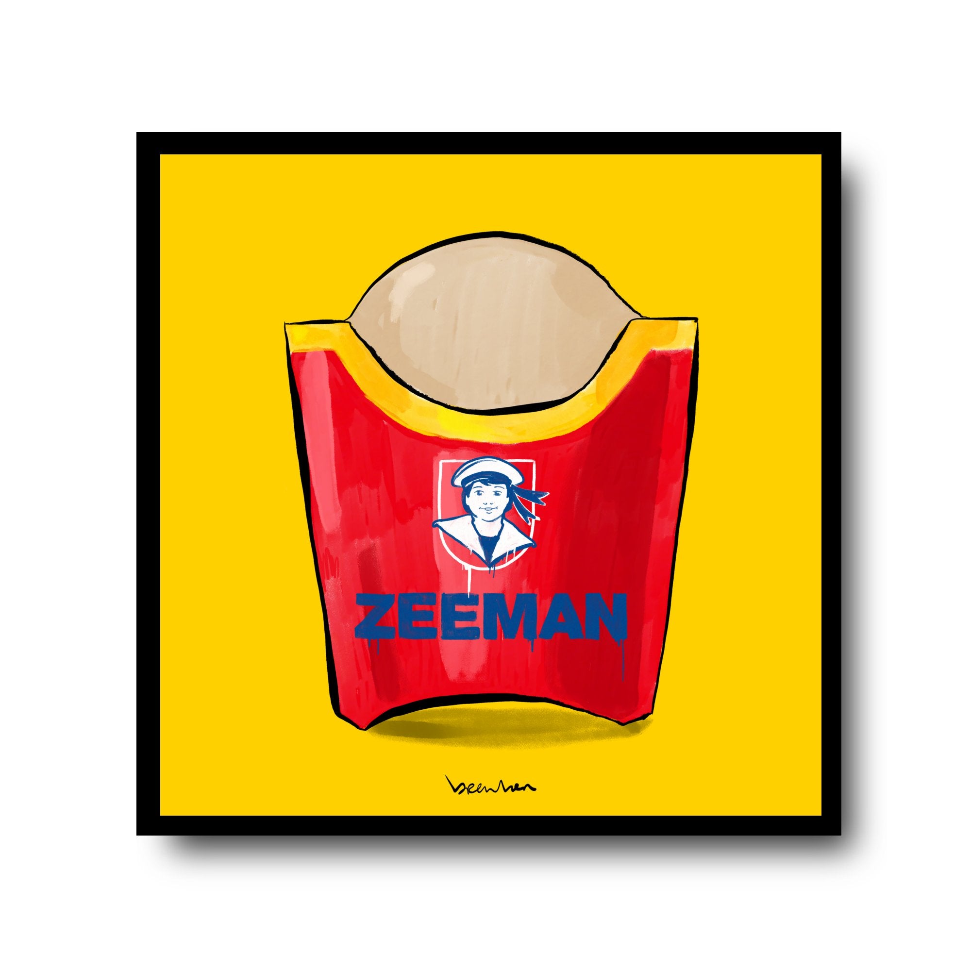 Zeeman fast fries. Limited edition artpiece