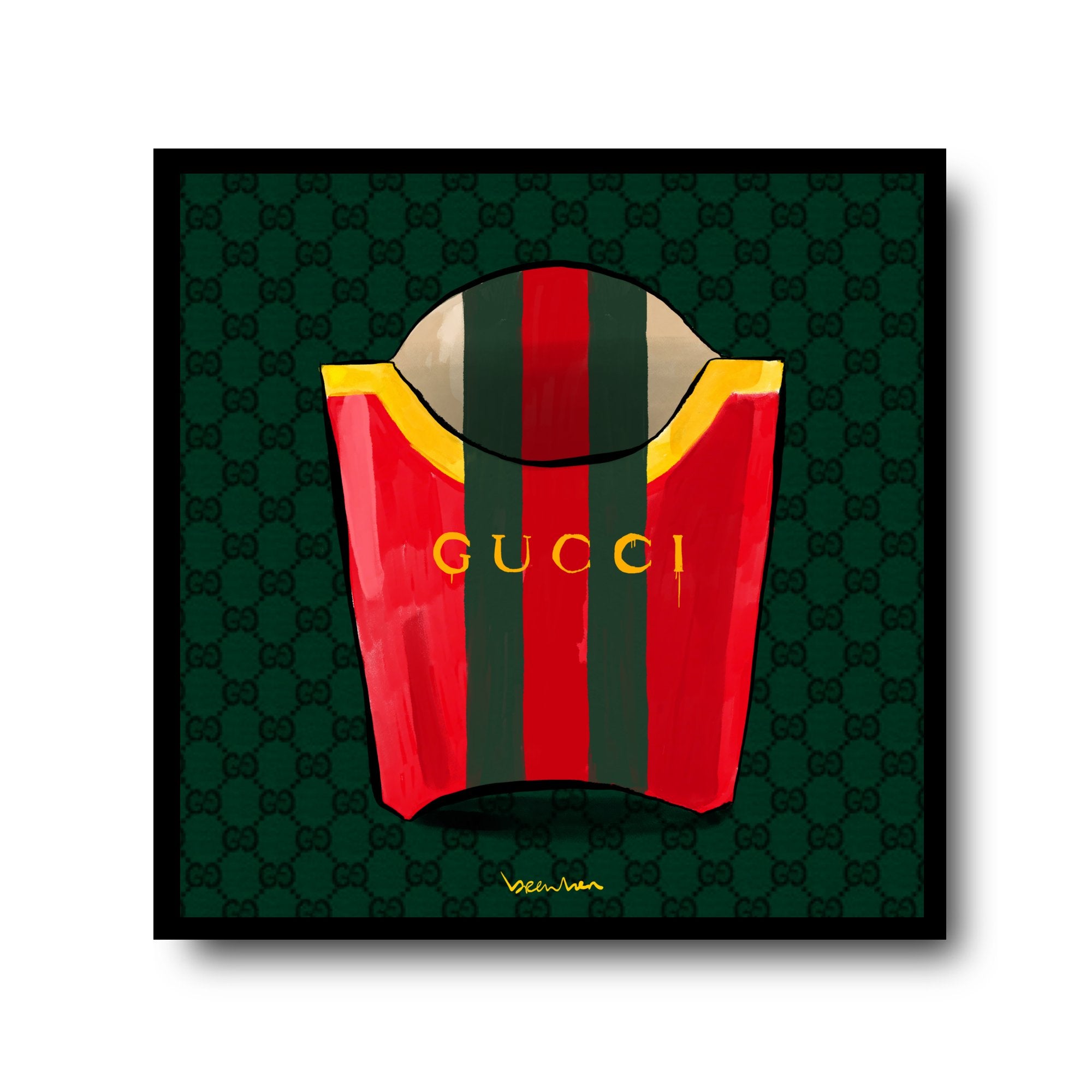 Gucci fast fries. Limited edition artpiece