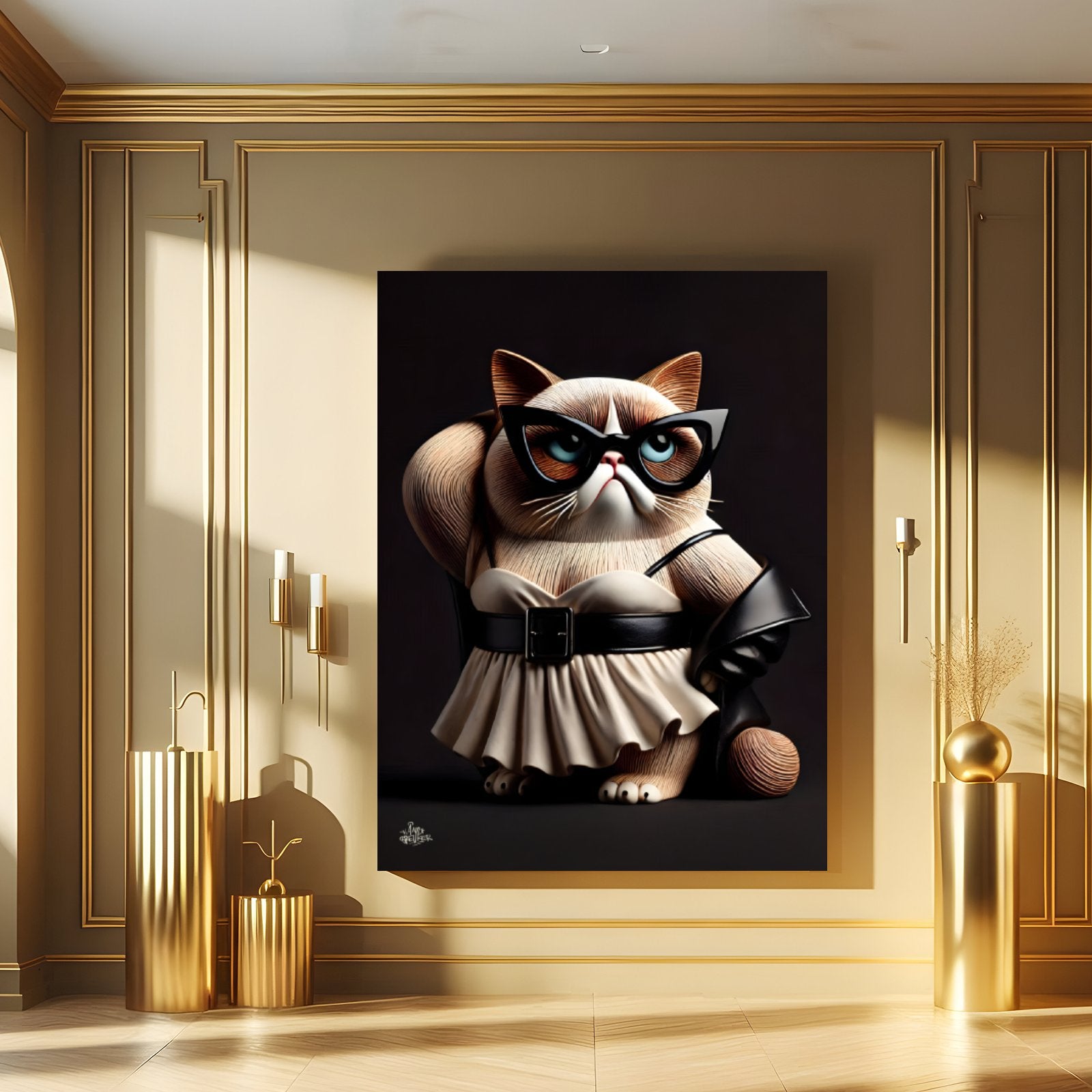 Power dressing. Pop cat