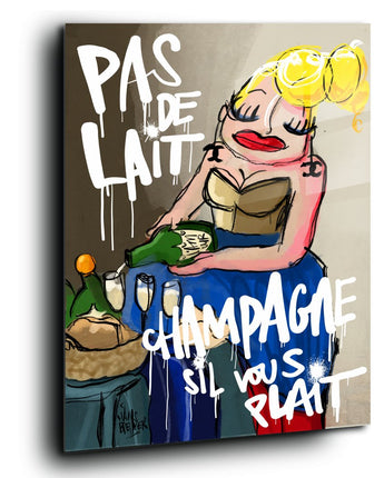 Pas de lait, champagne, s'il vous plaît