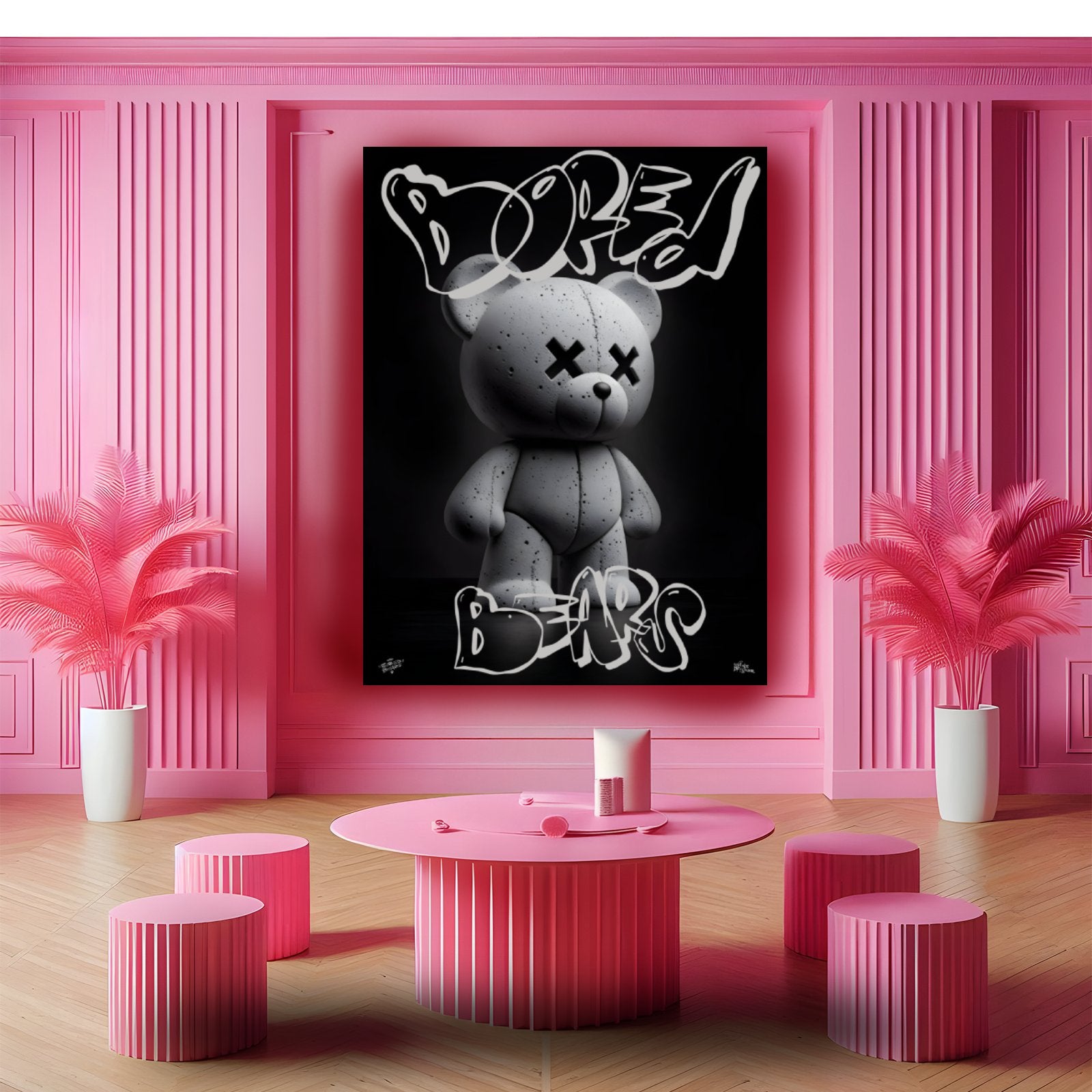Cement throw ups bored bear