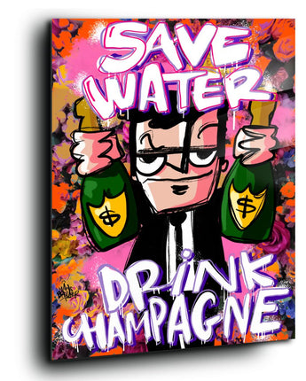 Save water, drink champagne
