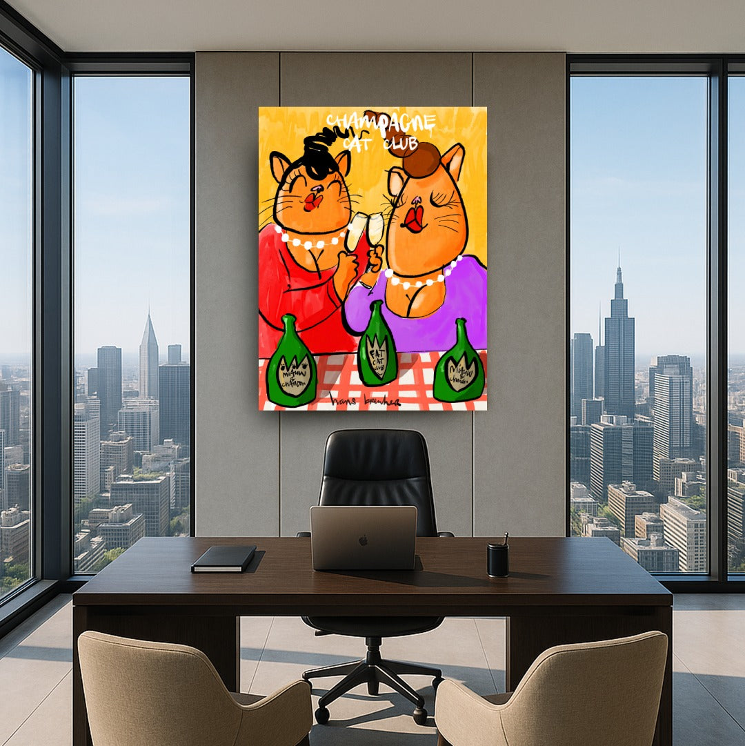 Champagner-Katzenclub