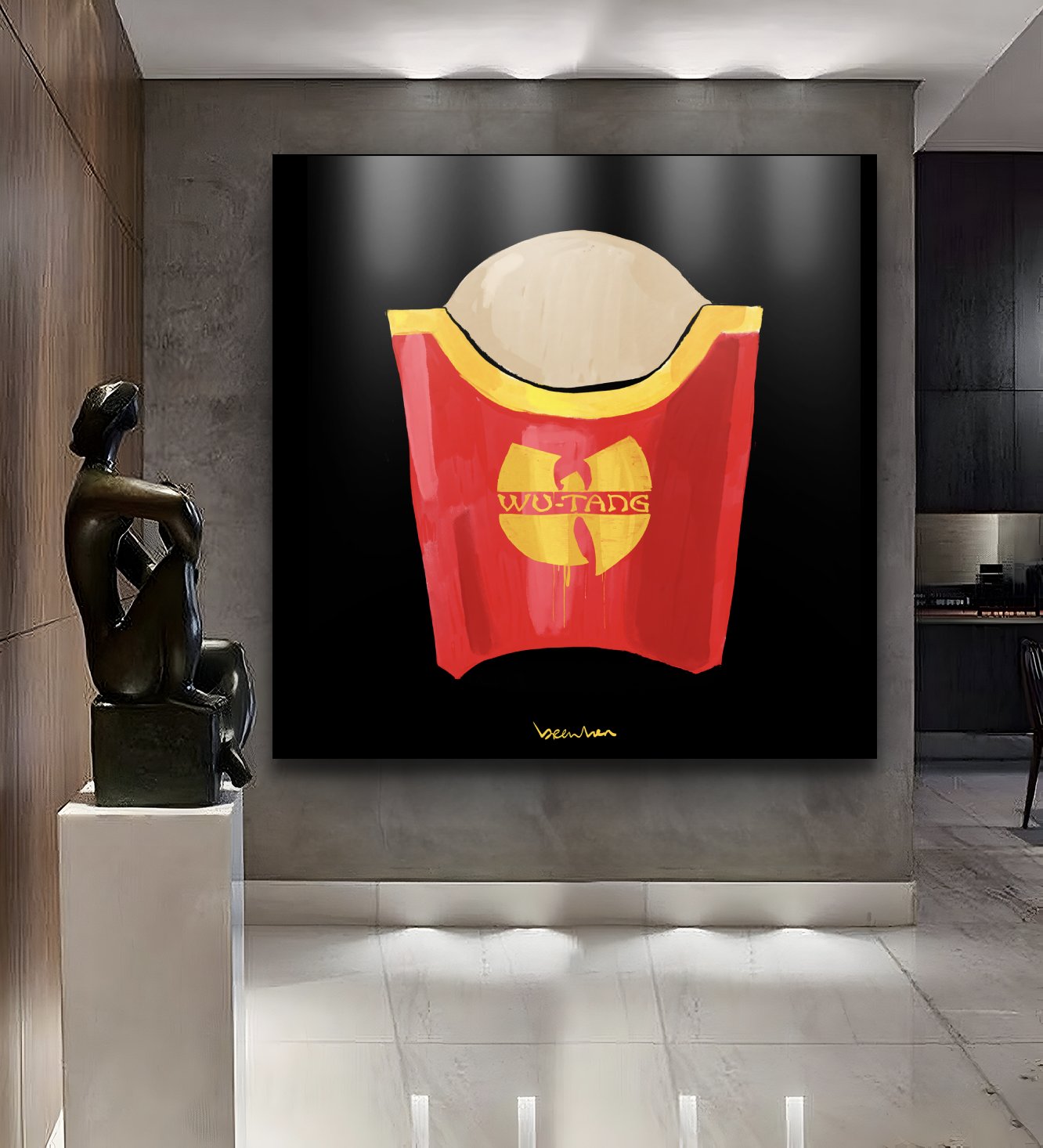 Wu tang nothing to f*ck with fries. Limited edition artpiece
