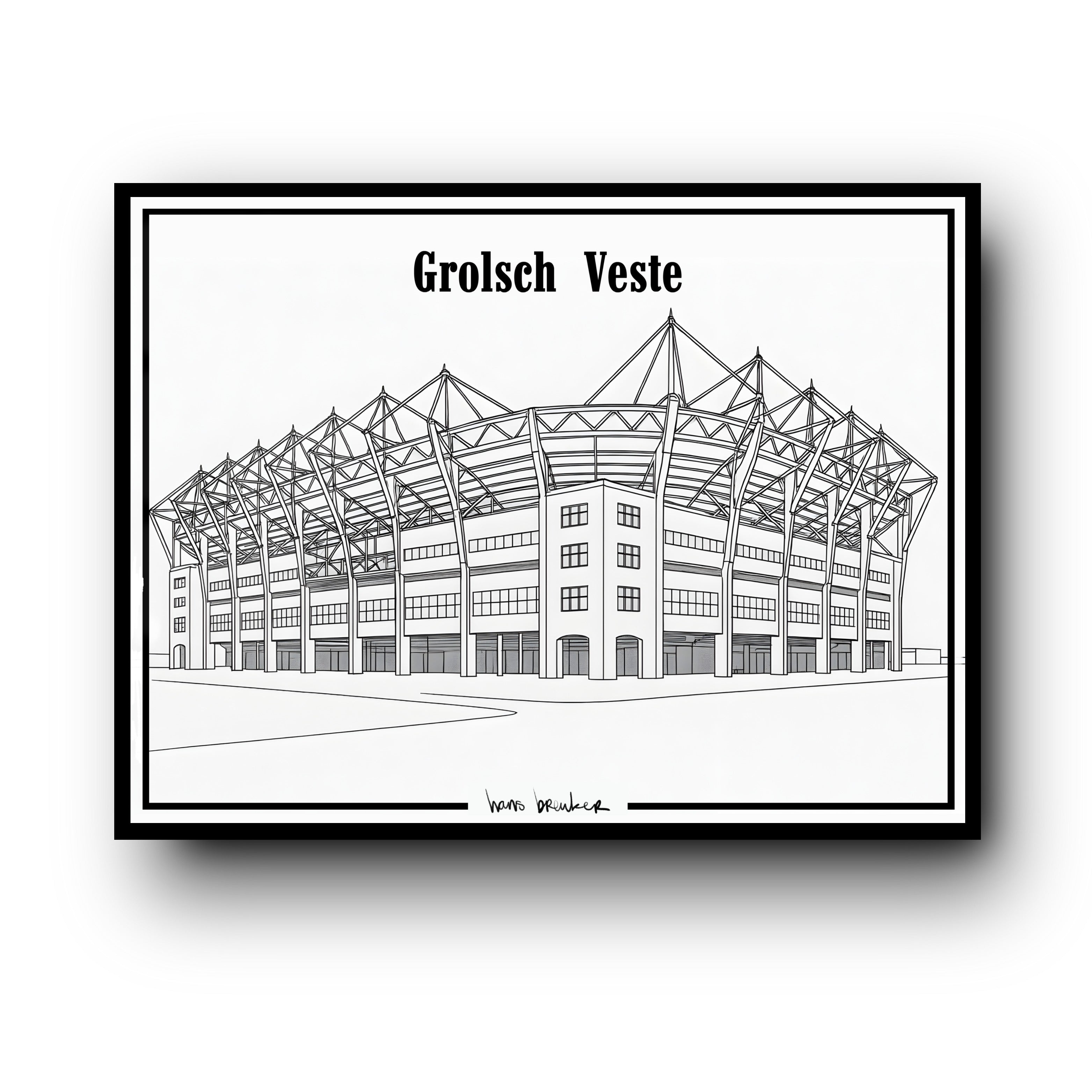Grolsch Veste Strichzeichnung 