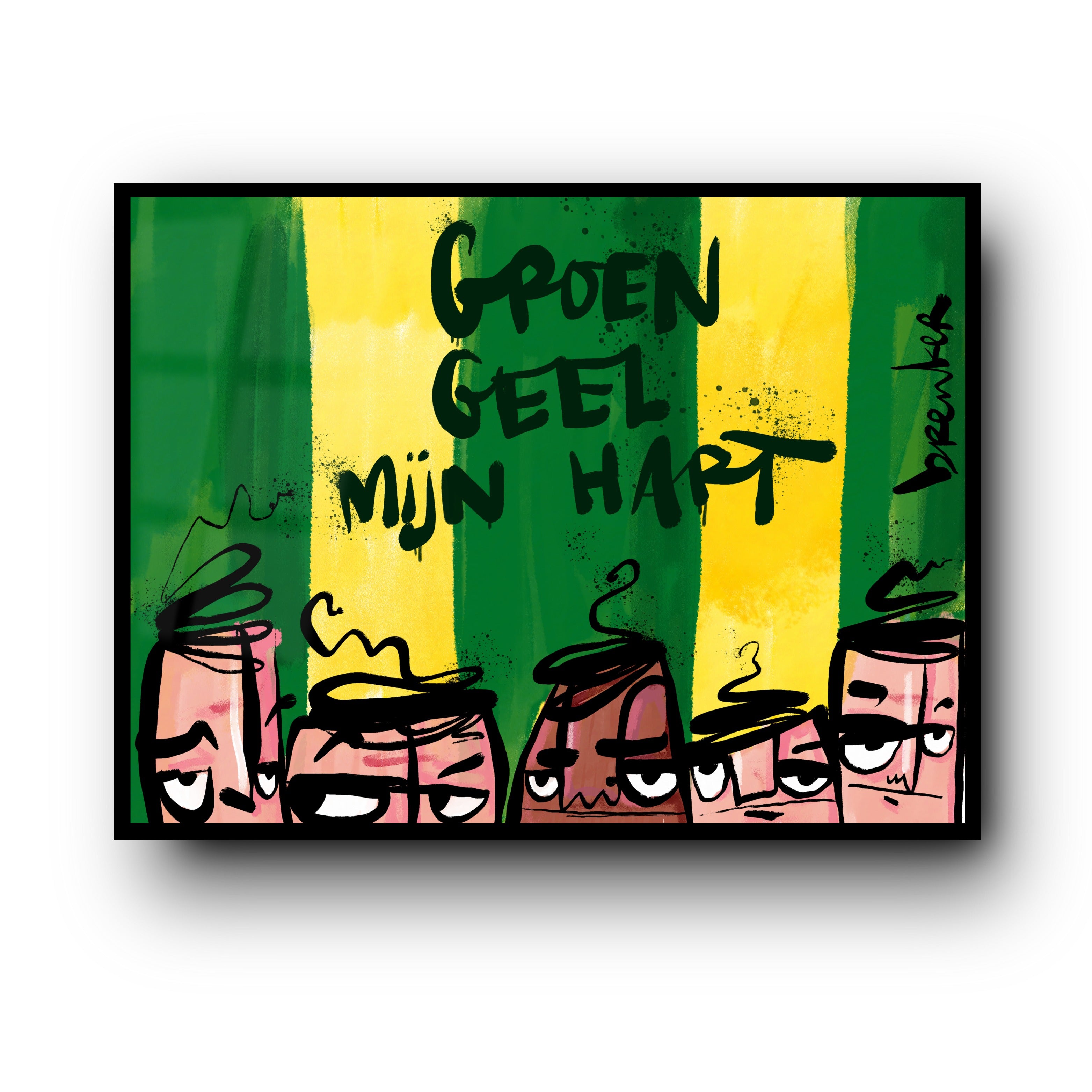 Groen, geel, mijn hart. Ado den haag fans