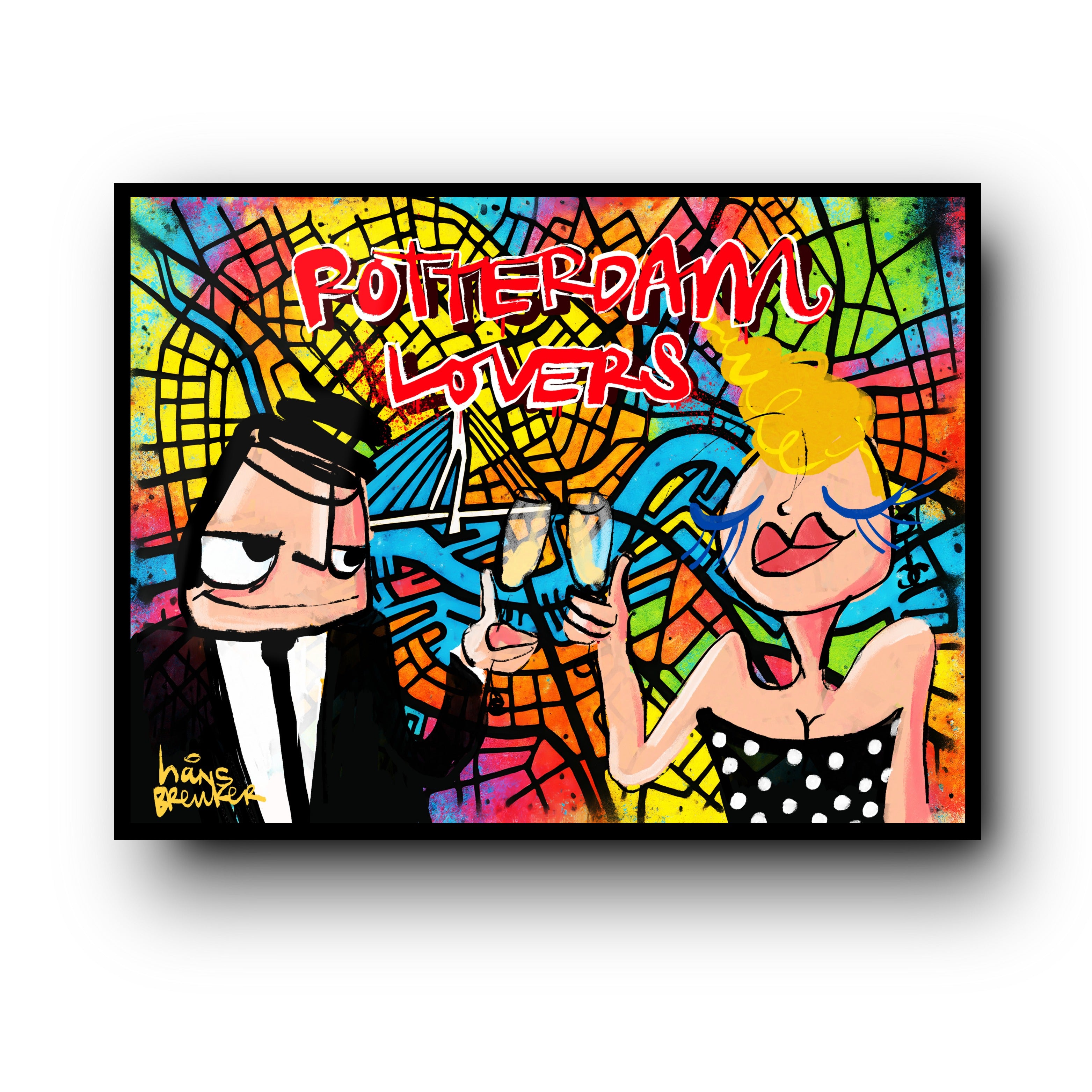 Rotterdam lovers streetart plattegrond
