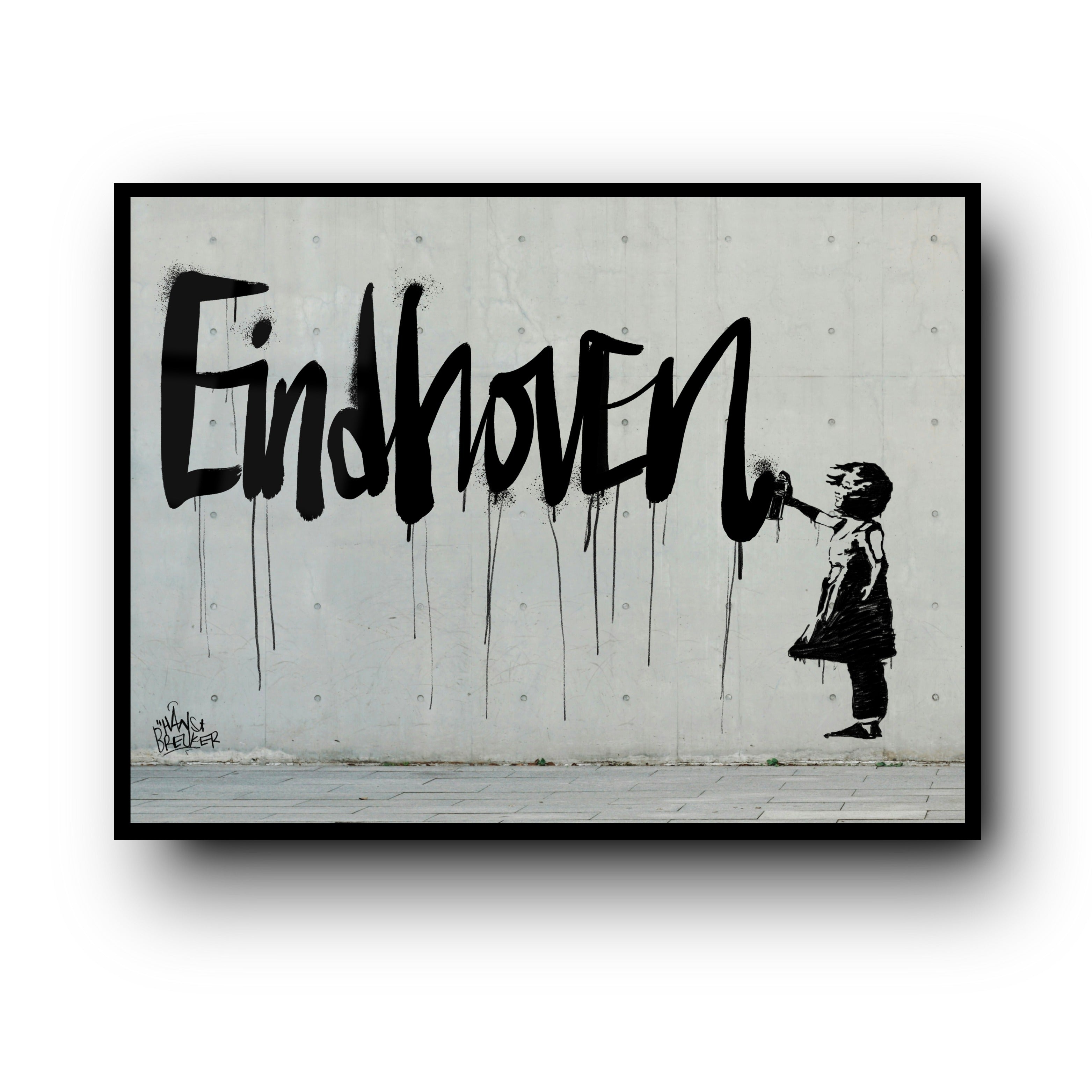 Spuitbusmeisje eindhoven banksy stijl