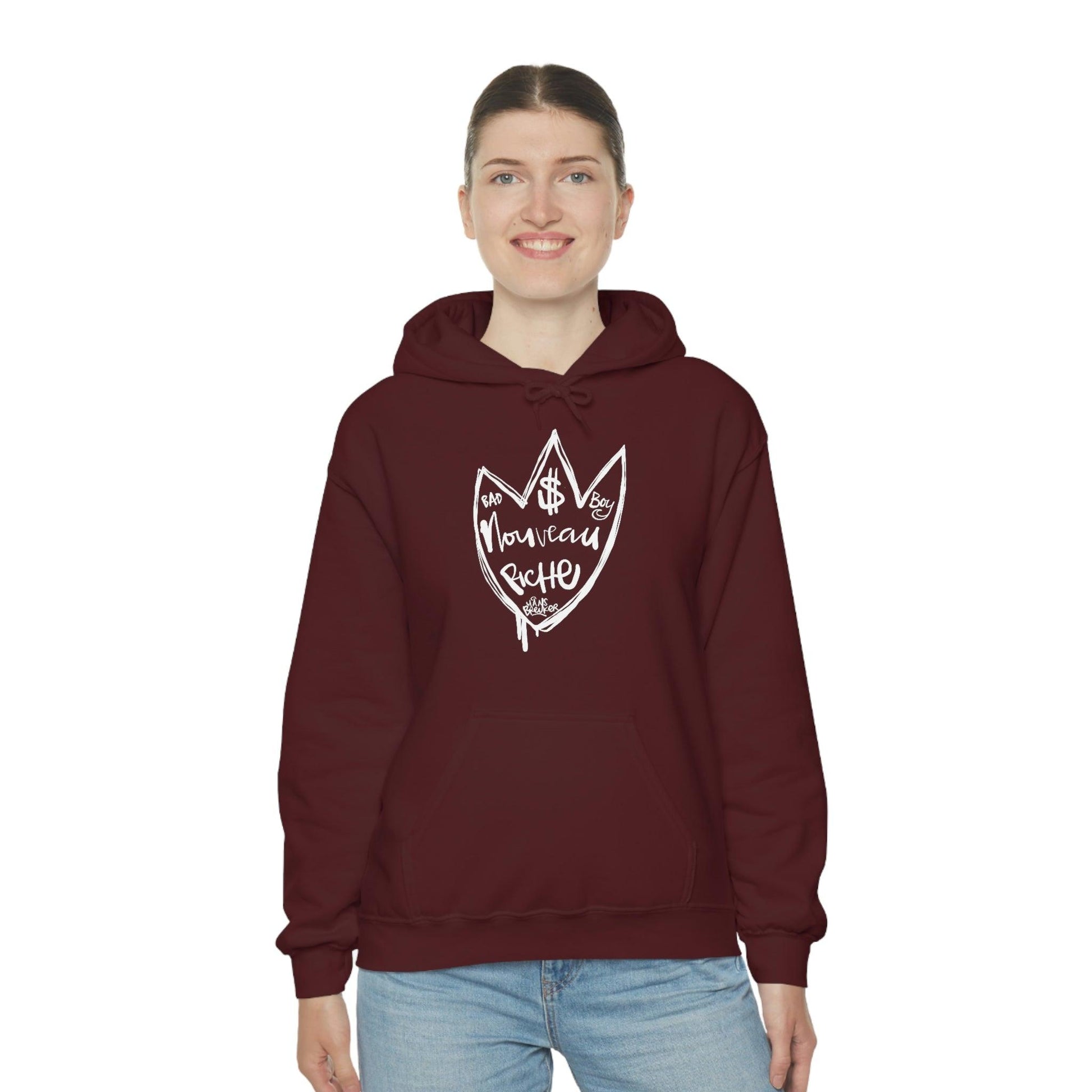 Noveau Riche: Le Bad Boy club hoodie by Hans Breuker - Hans Breuker