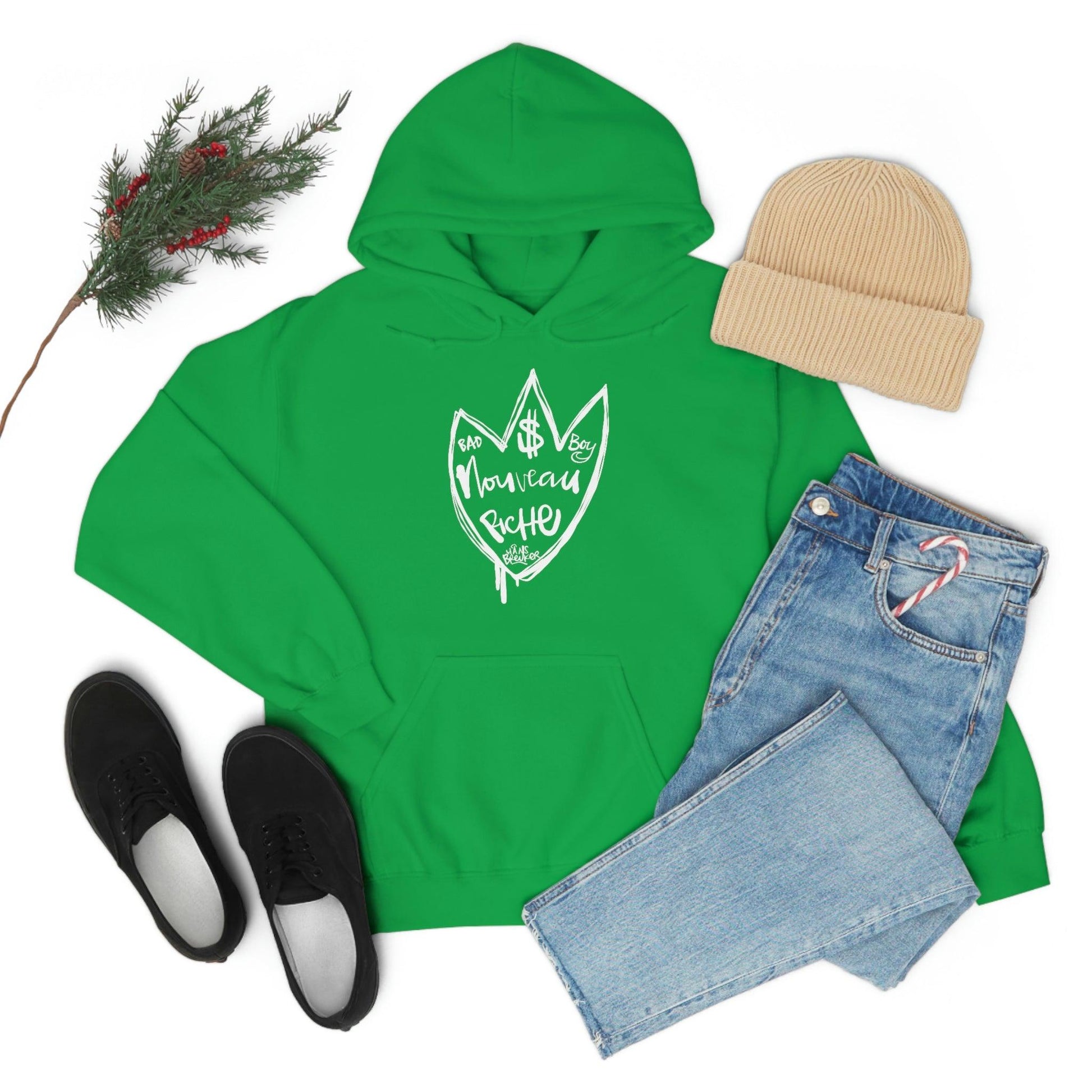 Noveau Riche: Le Bad Boy club hoodie by Hans Breuker - Hans Breuker