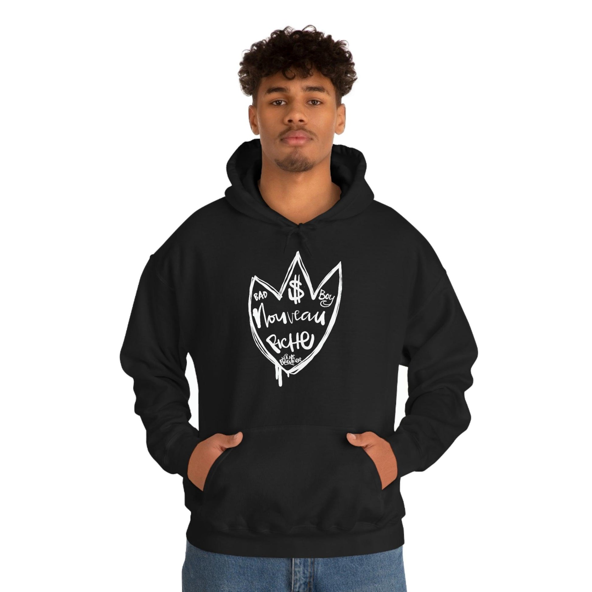 Noveau Riche: Le Bad Boy club hoodie by Hans Breuker - Hans Breuker