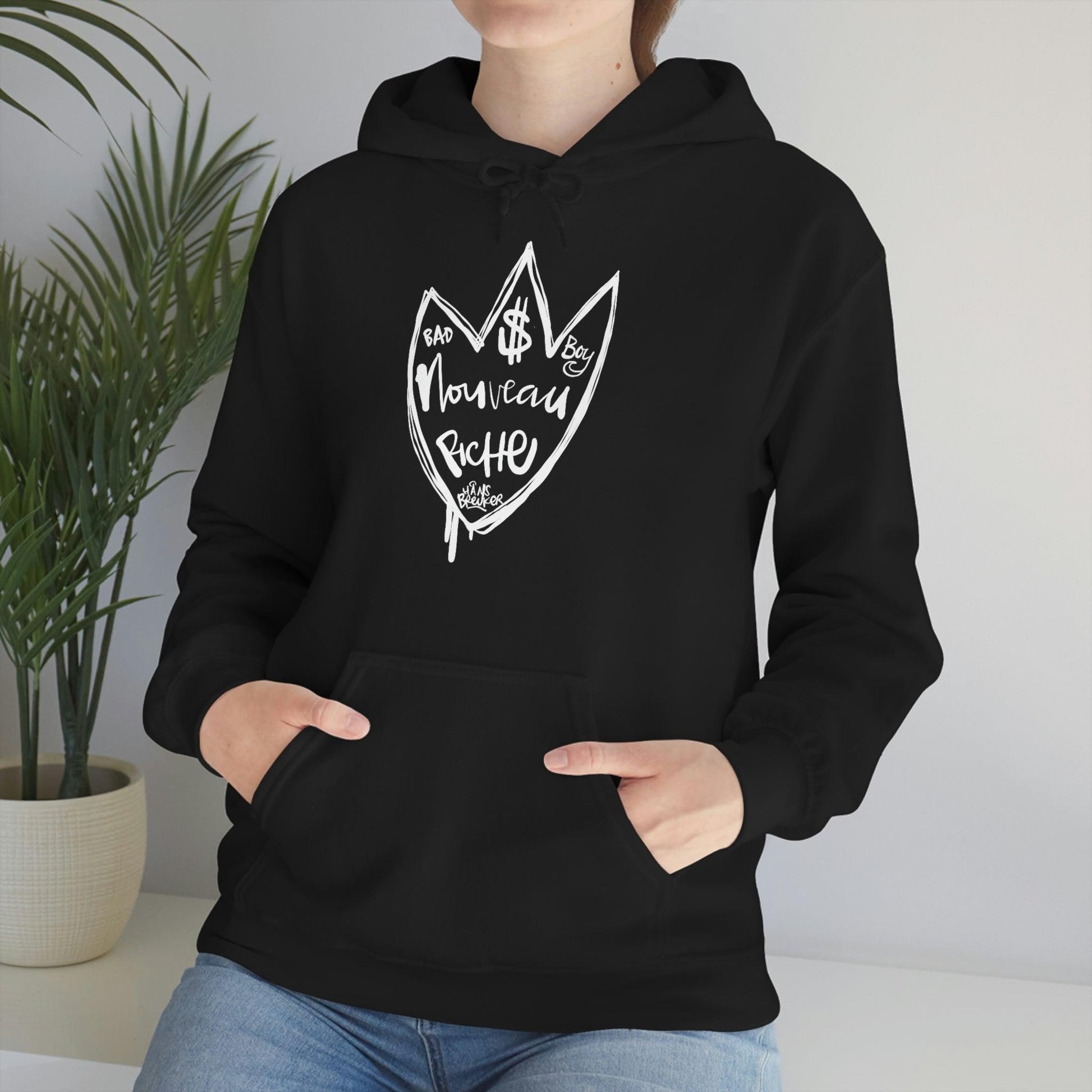 Noveau Riche: Le Bad Boy club hoodie by Hans Breuker - Hans Breuker