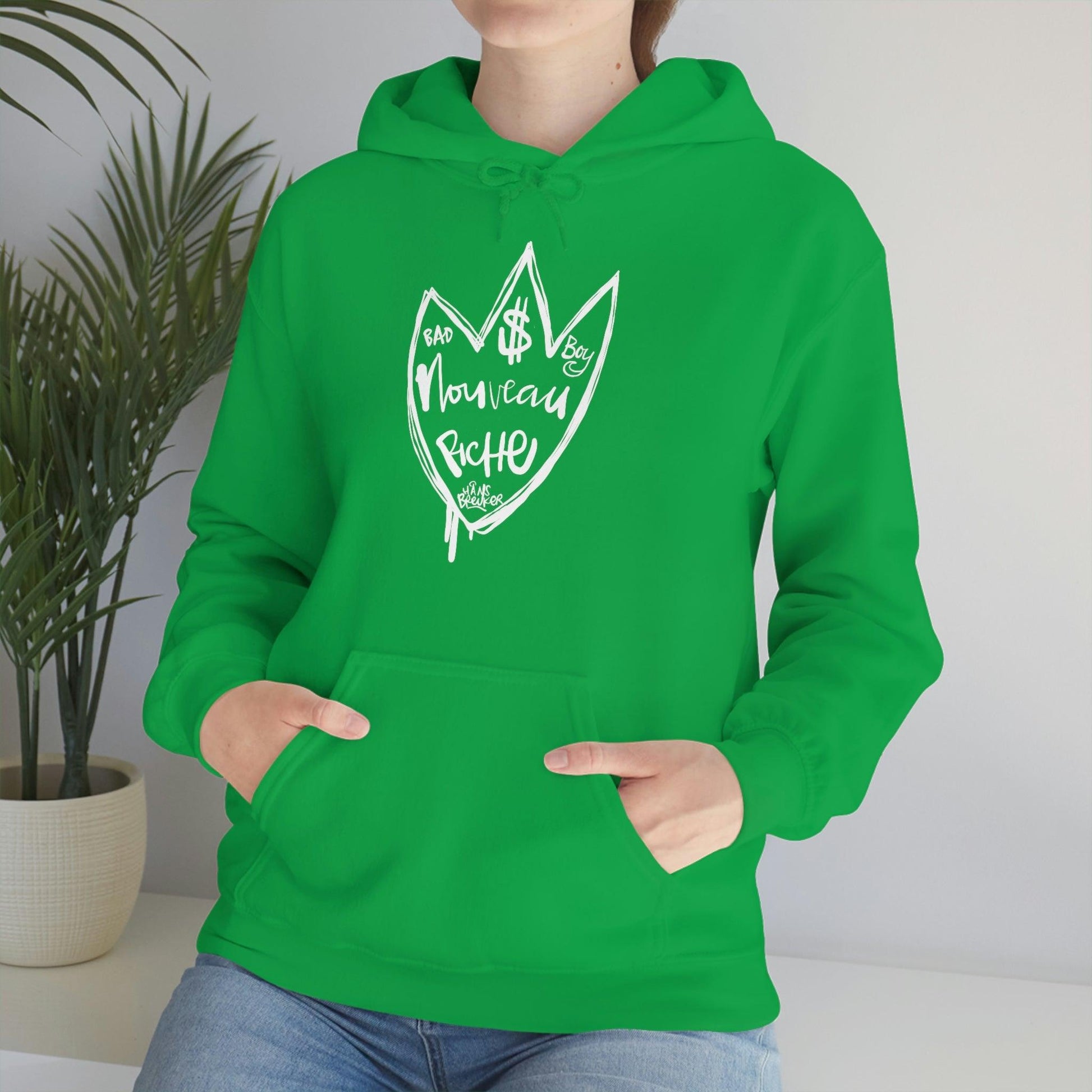 Noveau Riche: Le Bad Boy club hoodie by Hans Breuker - Hans Breuker