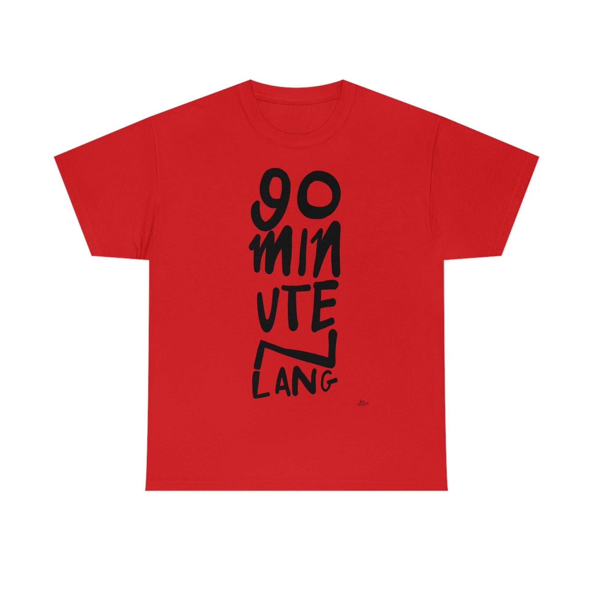 90 minuten lang zwarte handgeschreven letters. Ajax Amsterdam fan t-shirt. - Hans Breuker