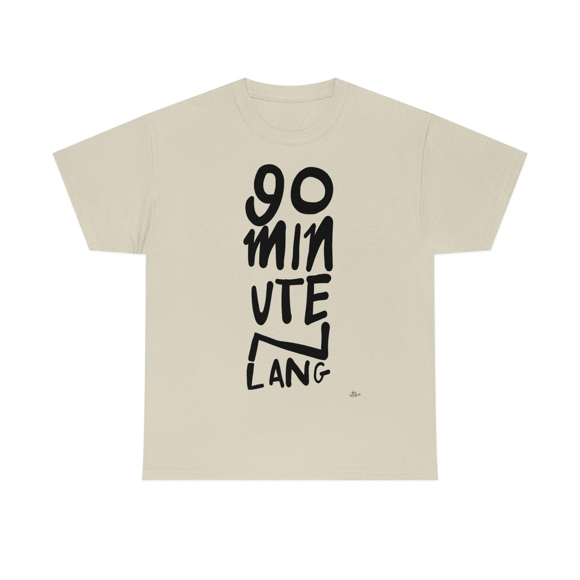 90 minuten lang zwarte handgeschreven letters. Ajax Amsterdam fan t-shirt. - Hans Breuker