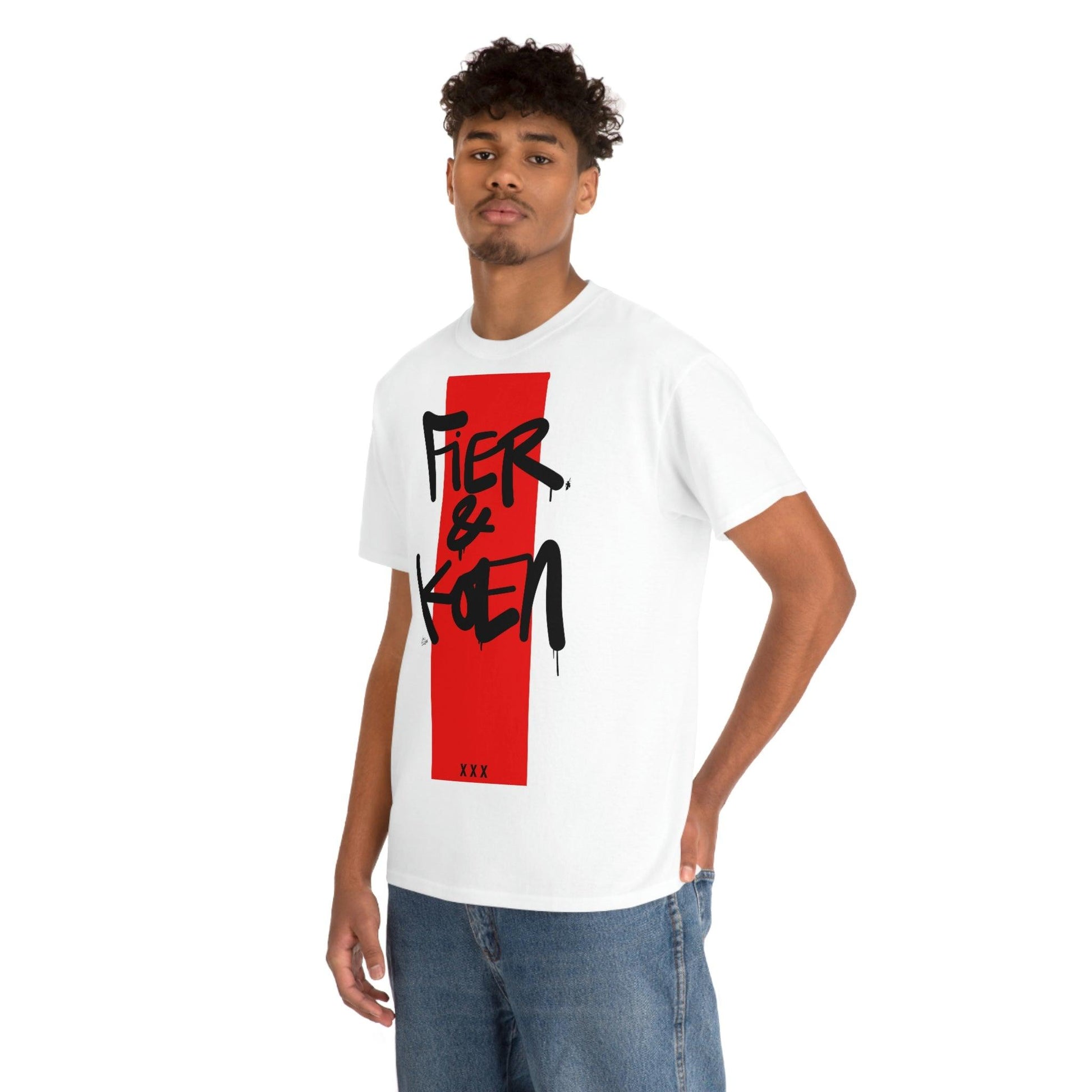 Fier en Koen. Ajax Amsterdam fan t-shirt. - Hans Breuker
