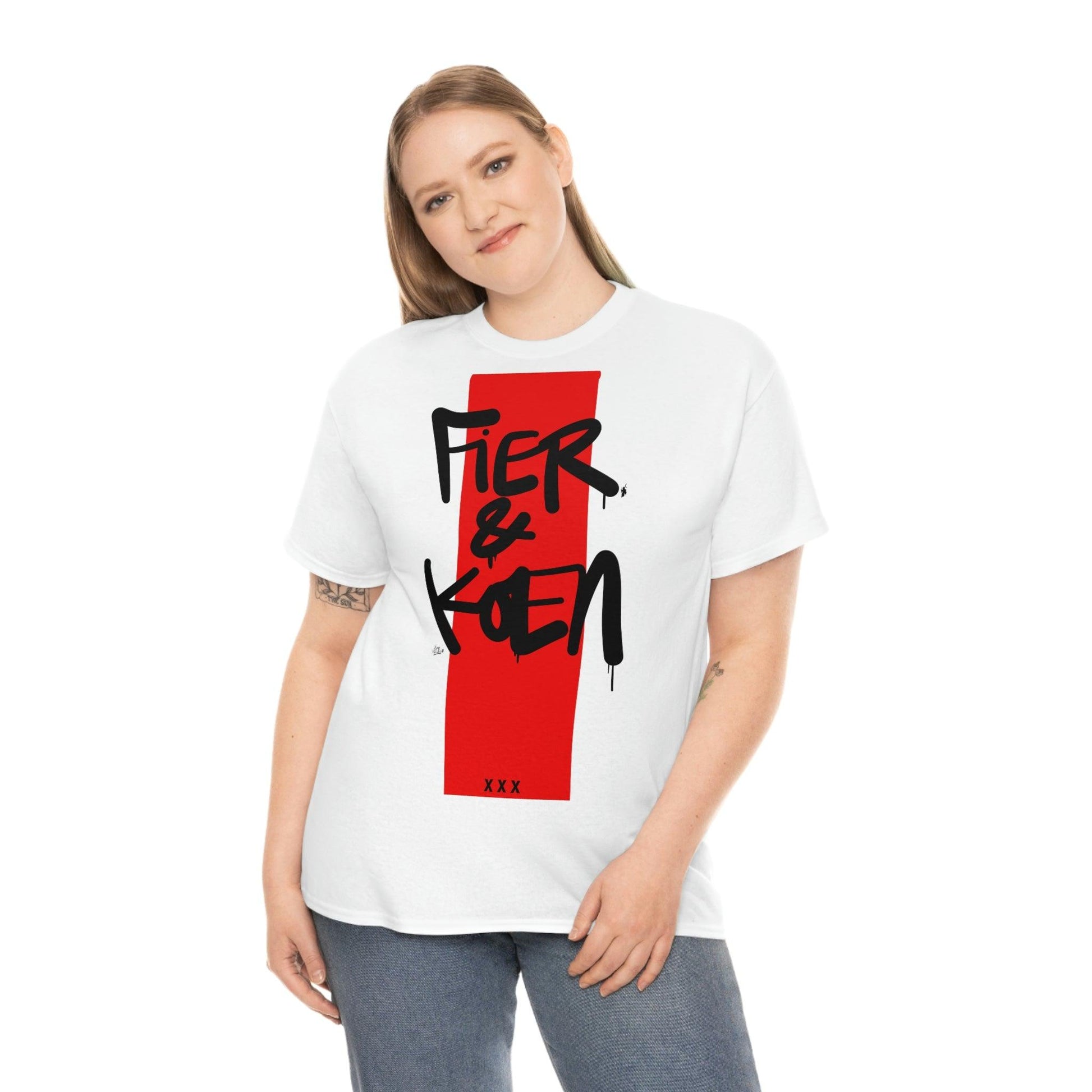 Fier en Koen. Ajax Amsterdam fan t-shirt. - Hans Breuker