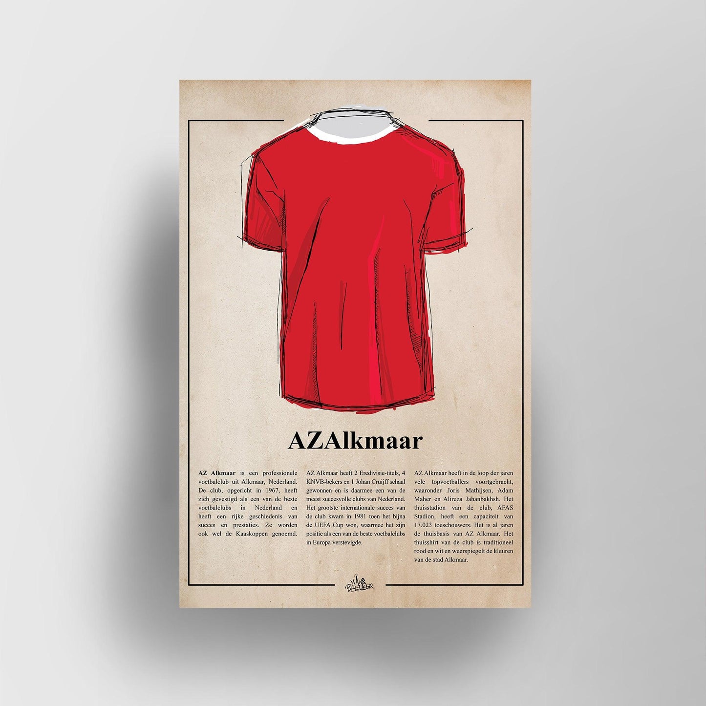 AZ shirt poster - Hans Breuker