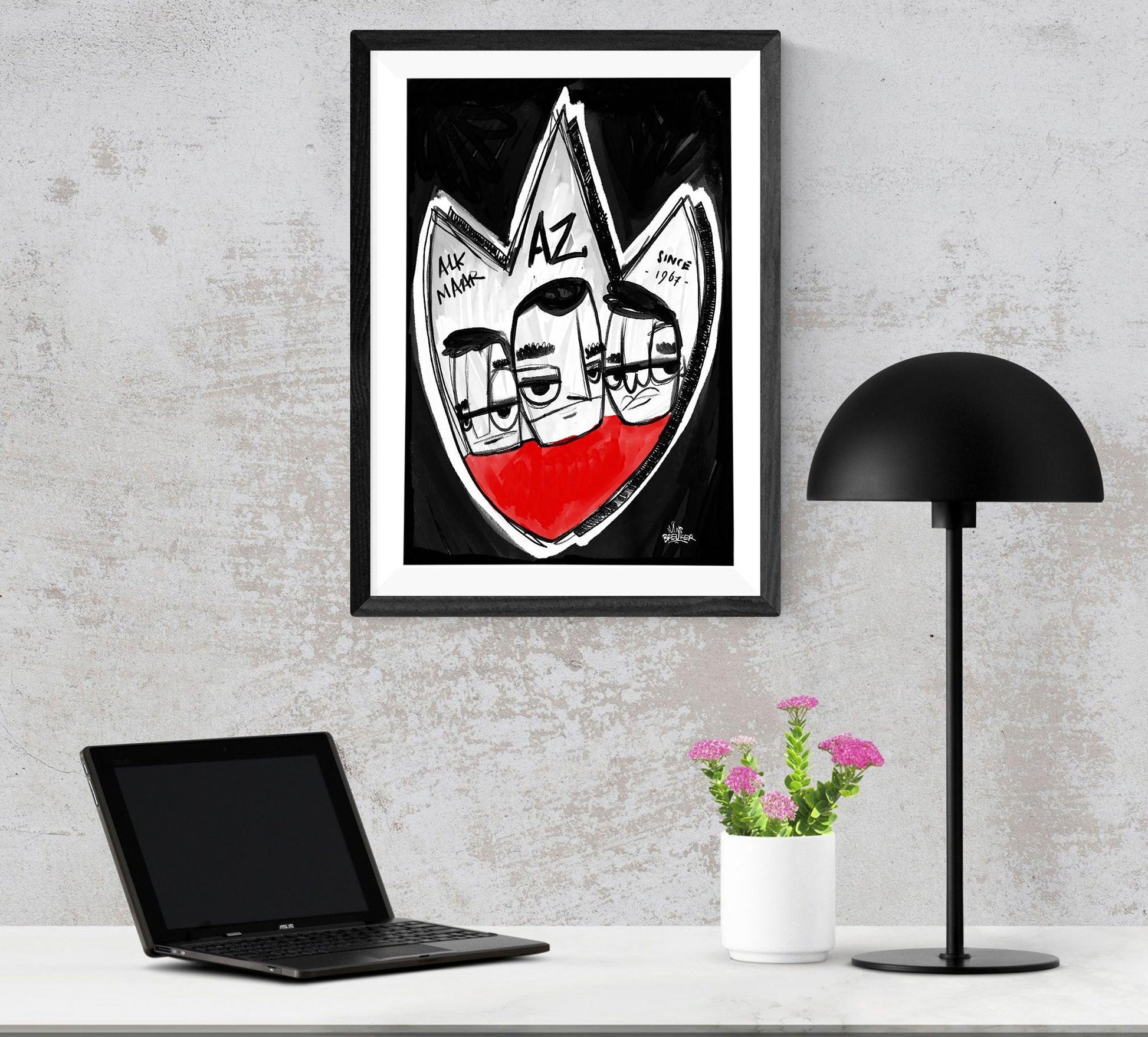 AZ Alkmaar poster cadeau - Hans Breuker