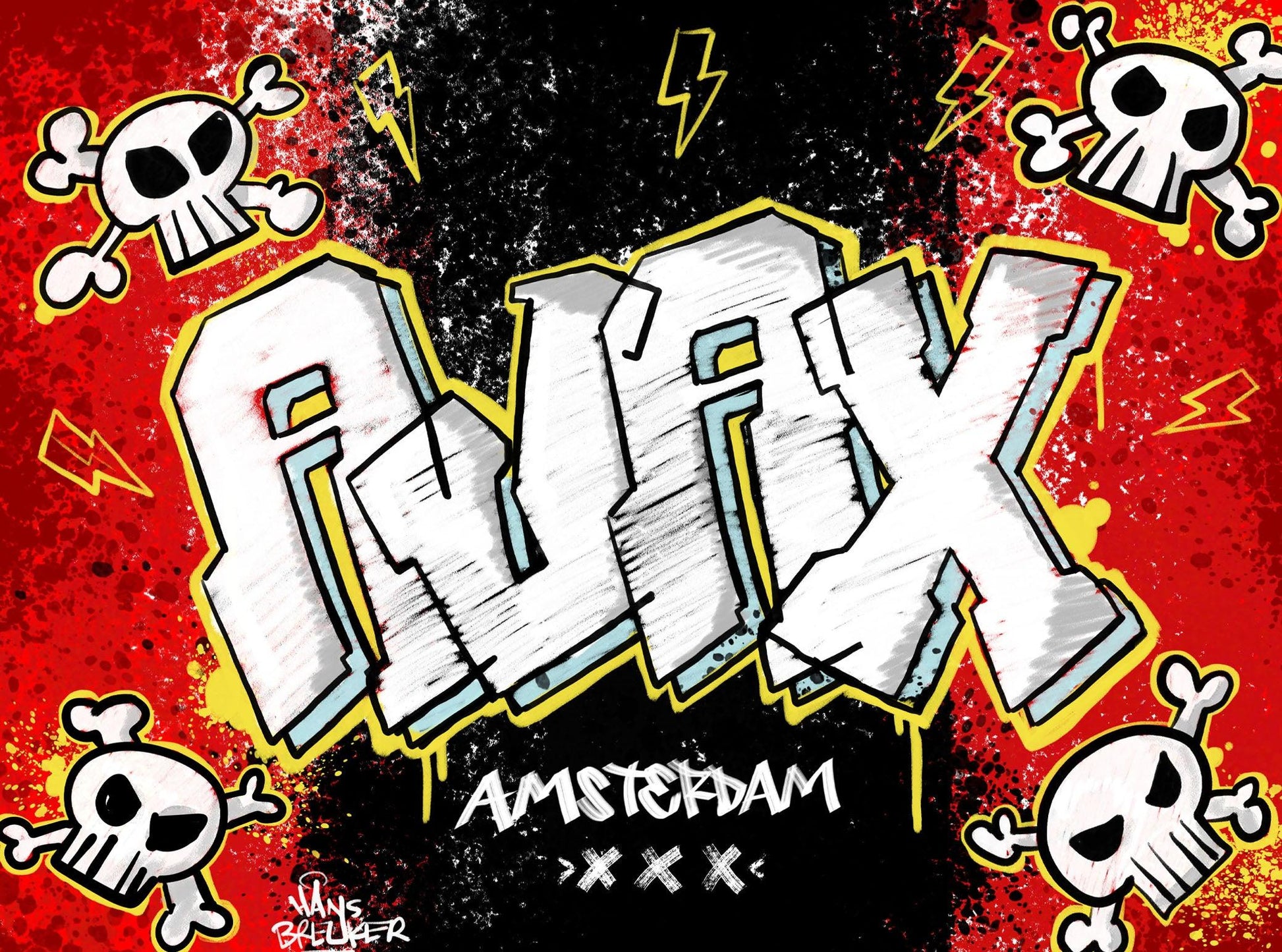 Amsterdam Ajax Graffiti - Hans Breuker